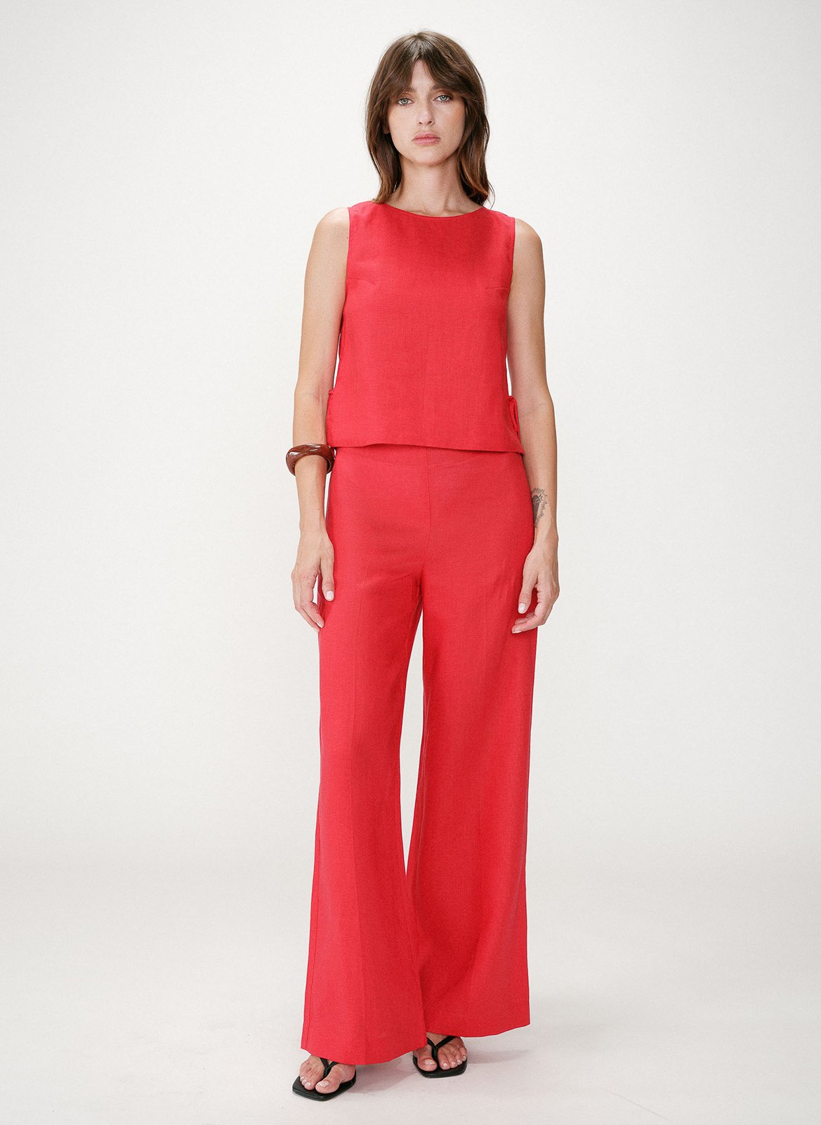 Rundhals-Top GRACE ET MILA Rot