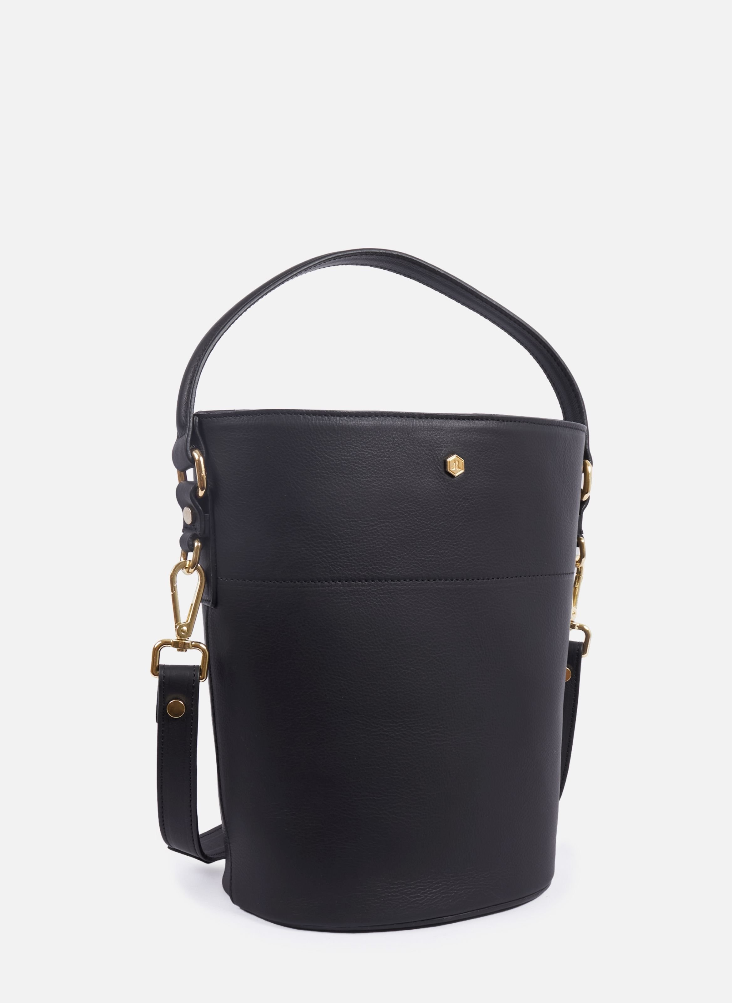 Margot bucket bag in leather JULES & JENN Black