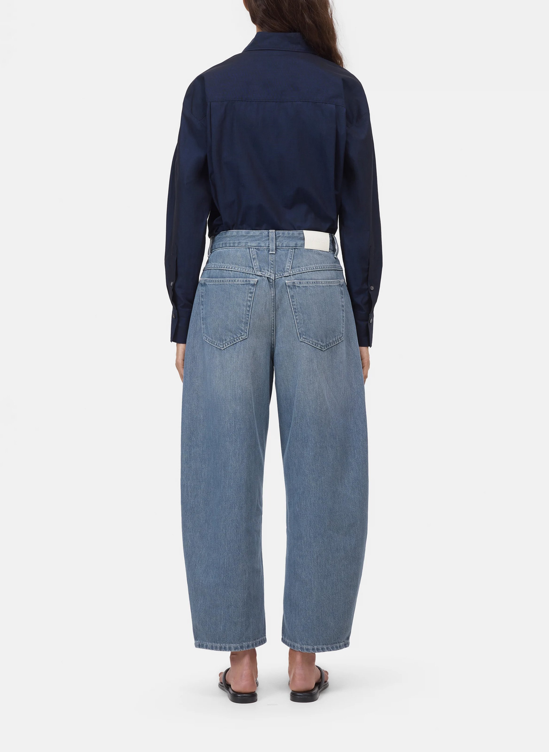 Cotton balloon jeans CLOSED Grey