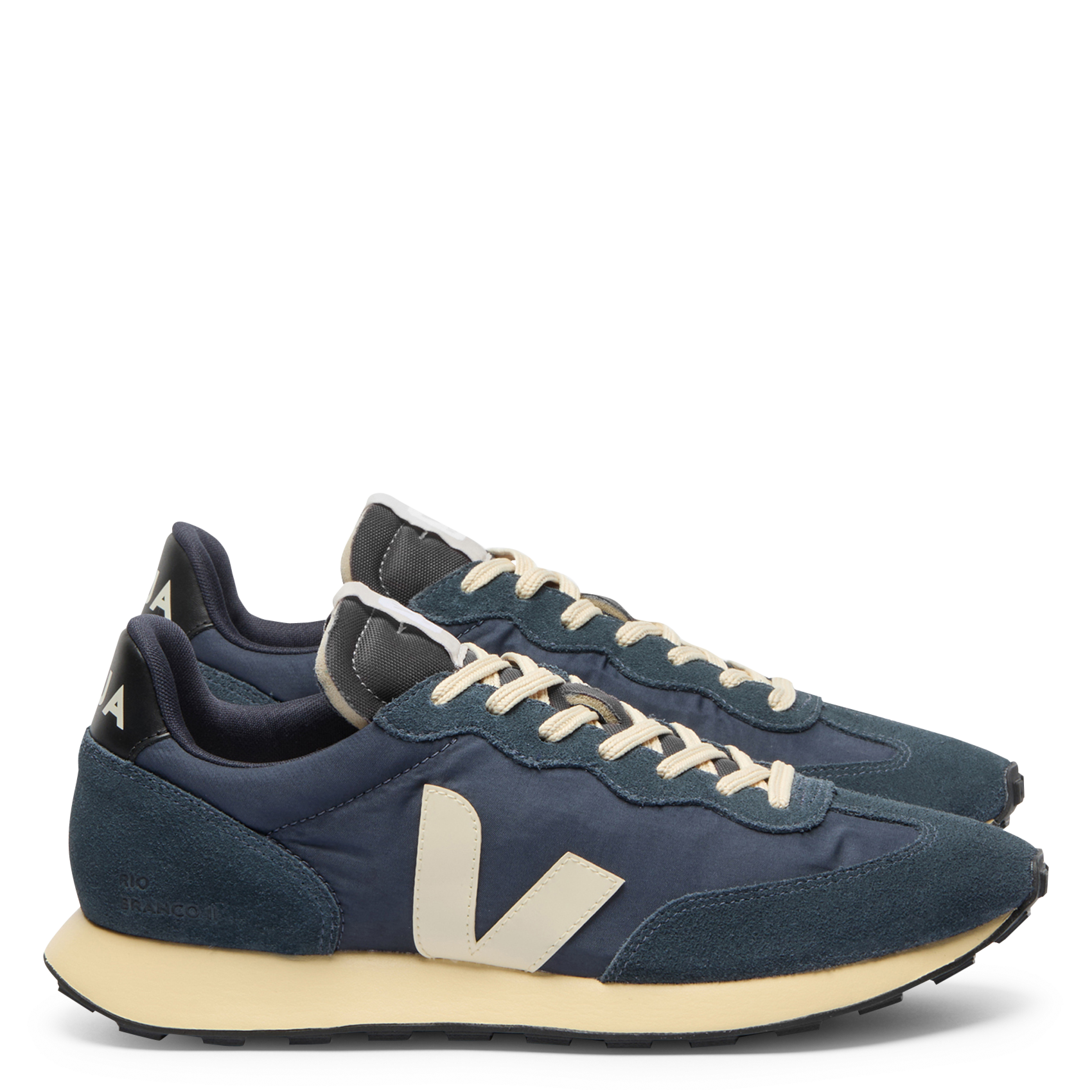 Low-top dual-fabric sneakers VEJA Blue