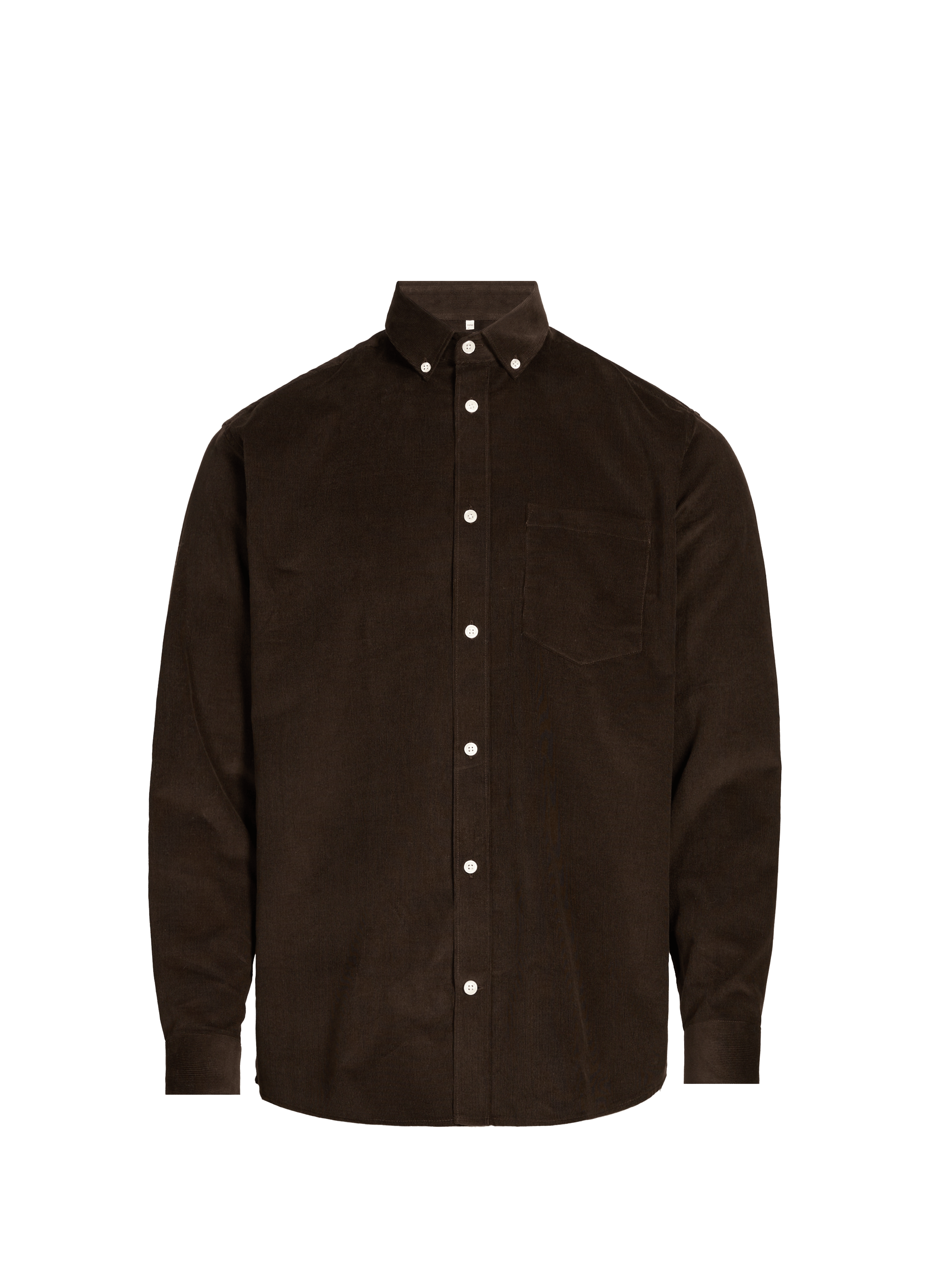 Loose-fit corduroy cotton shirt AU PRINTEMPS PARIS Brown