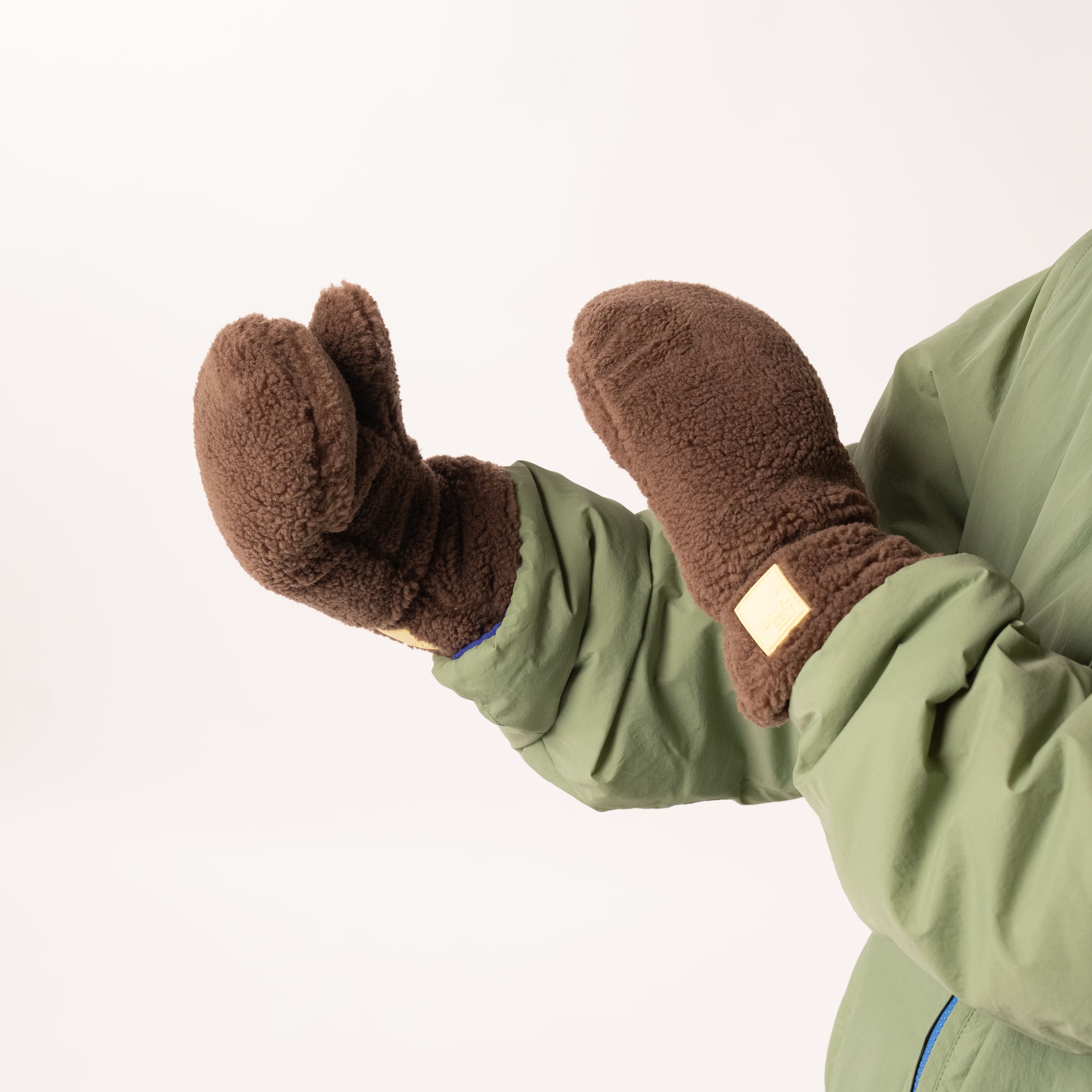 Polar sherpa mittens | Brown BILLYBELT Women