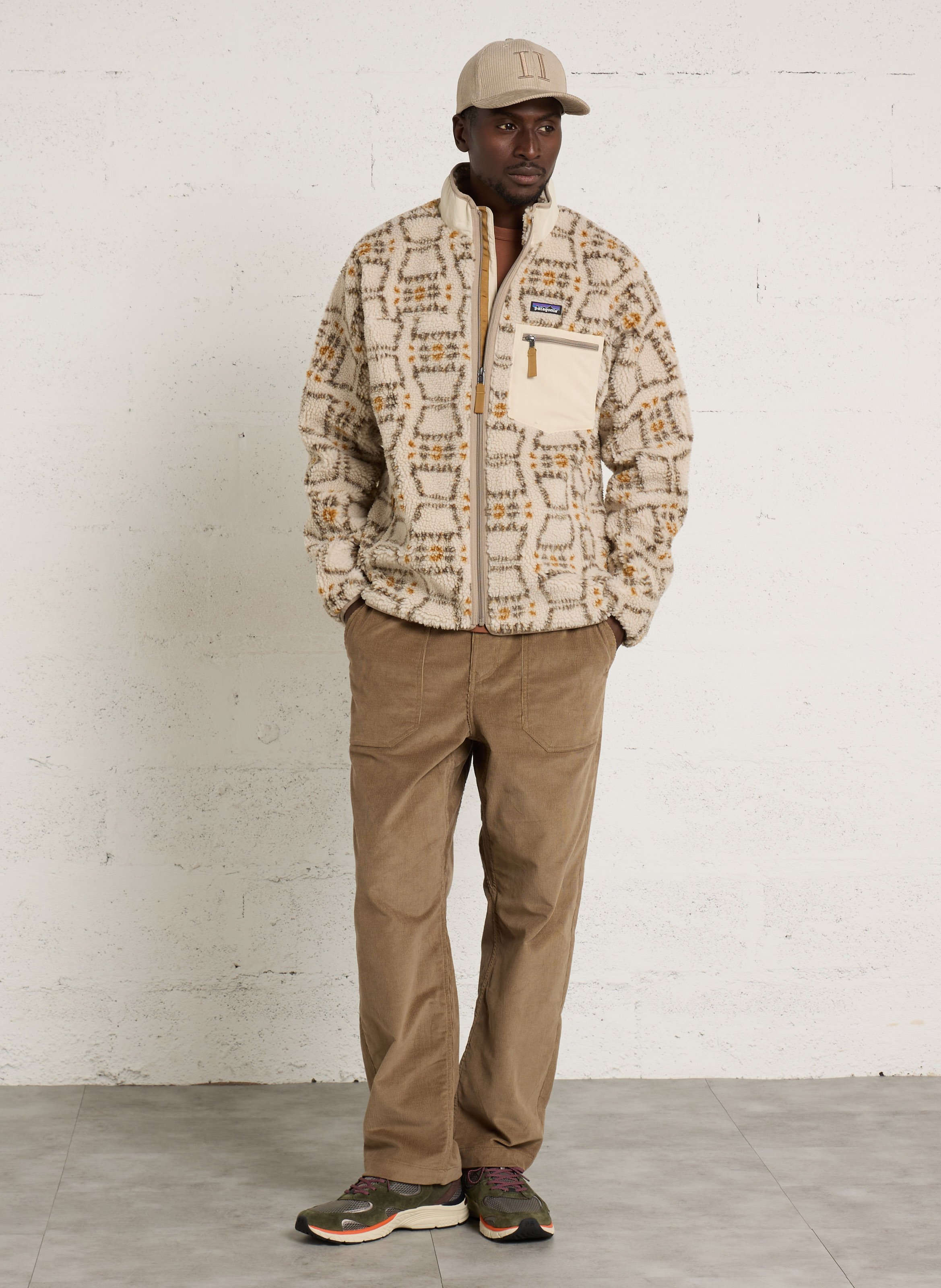 Sherpa-Jacke mit Stehkragen PATAGONIA Beige
