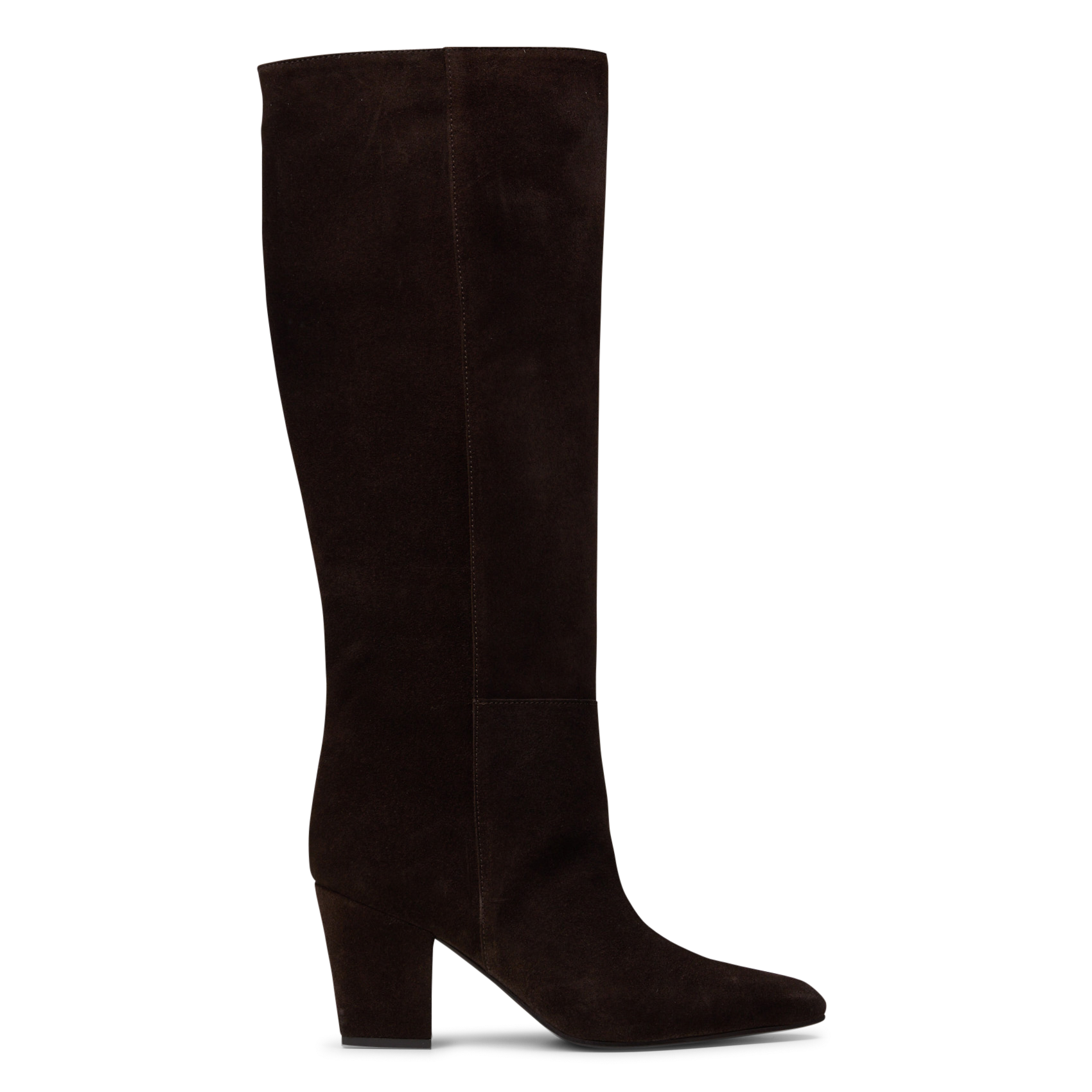 Bottes en cuir suédé MAISON 123 Marron