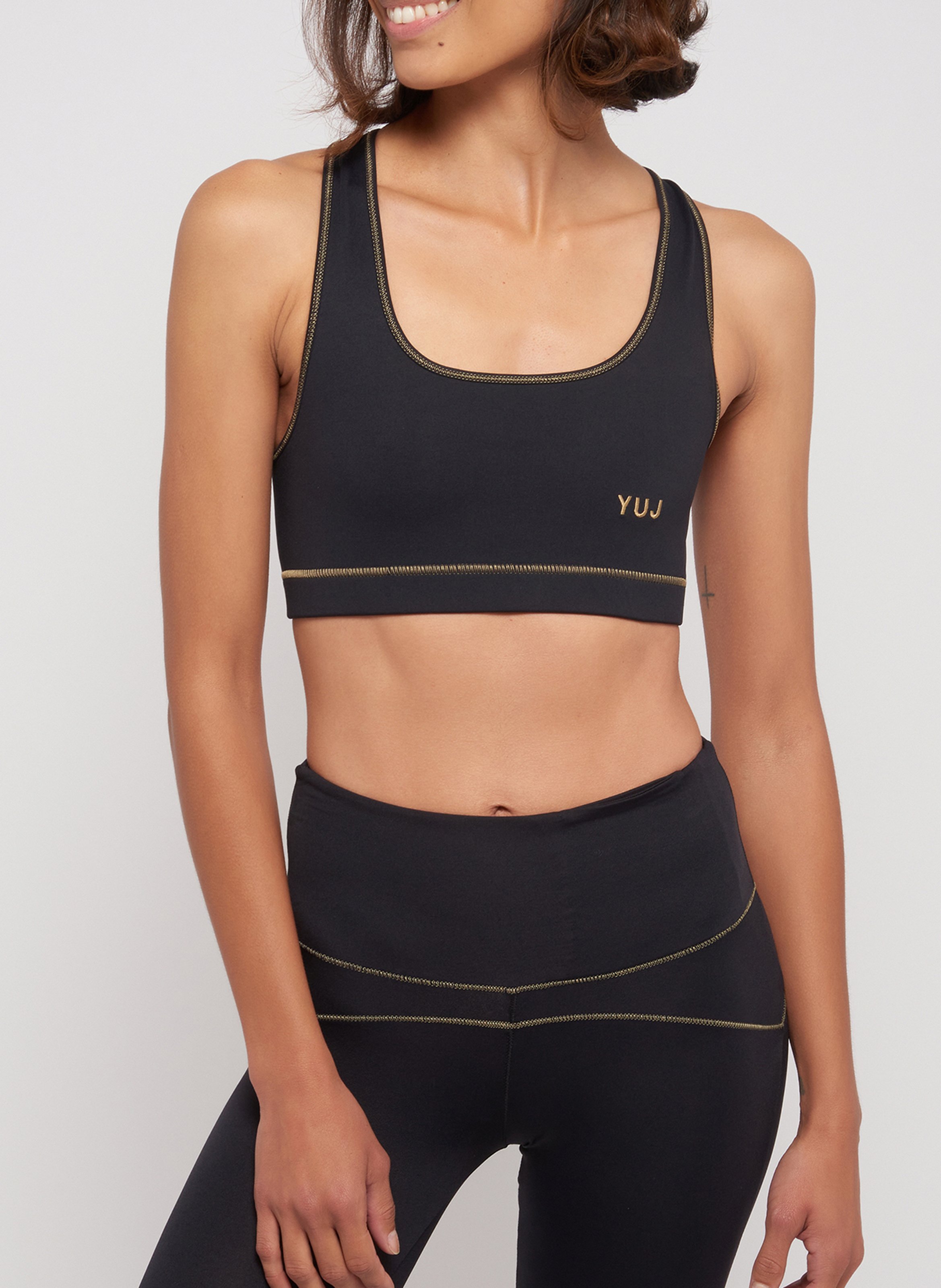 Körpernahes Yoga-Bustier YUJ YOGA PARIS Schwarz