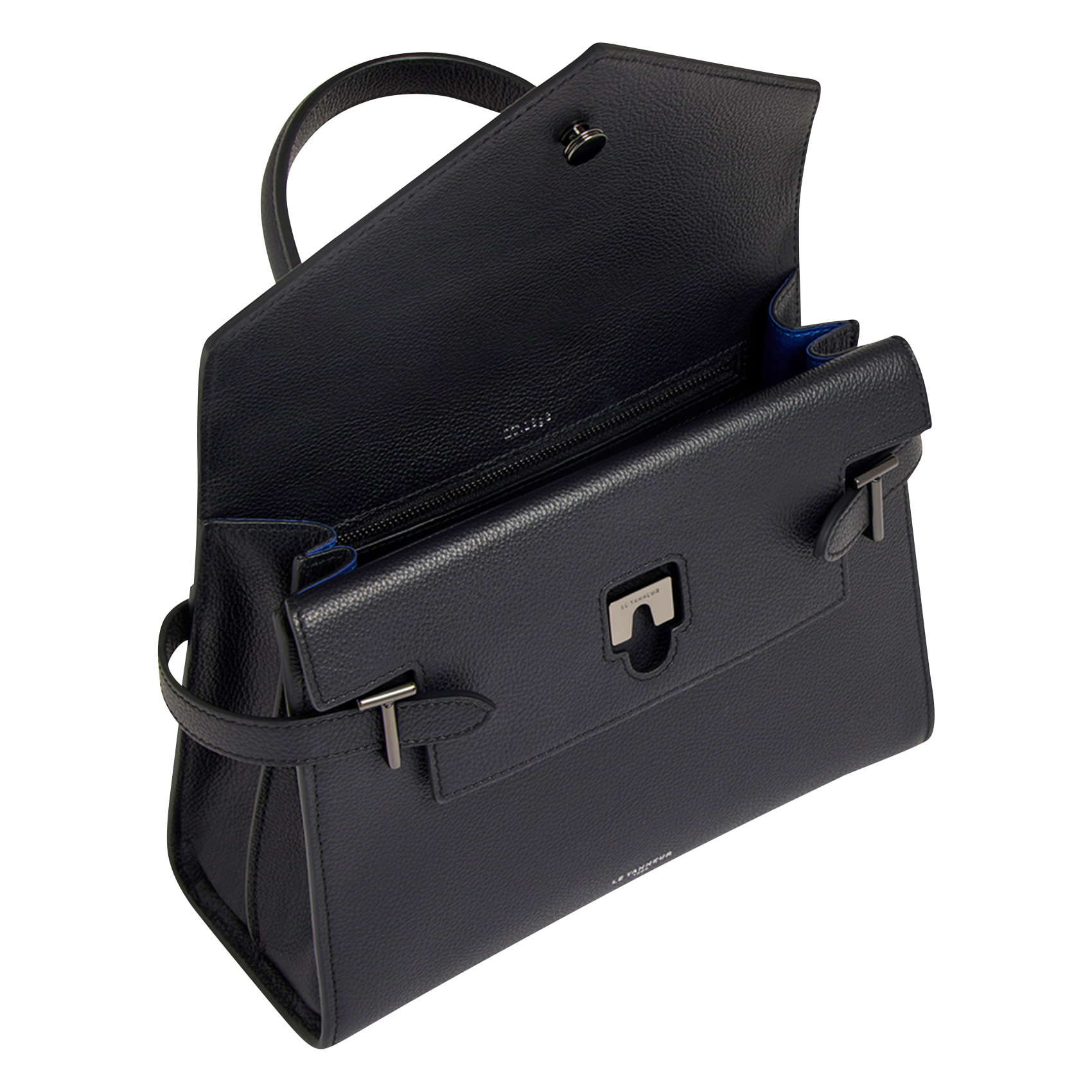 Lederhandtasche Schwarz