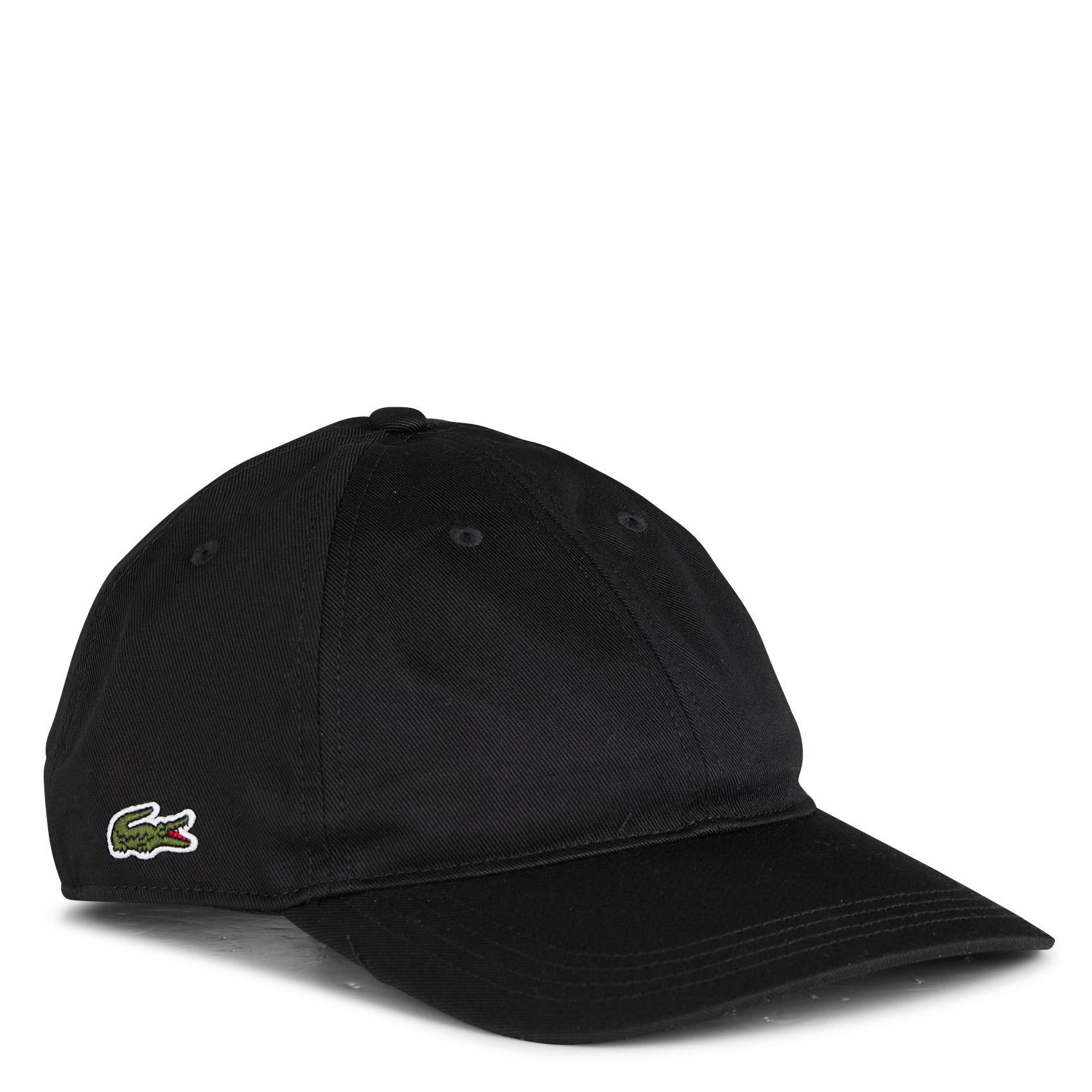 Casquette réglable brodée en coton LACOSTE Noir