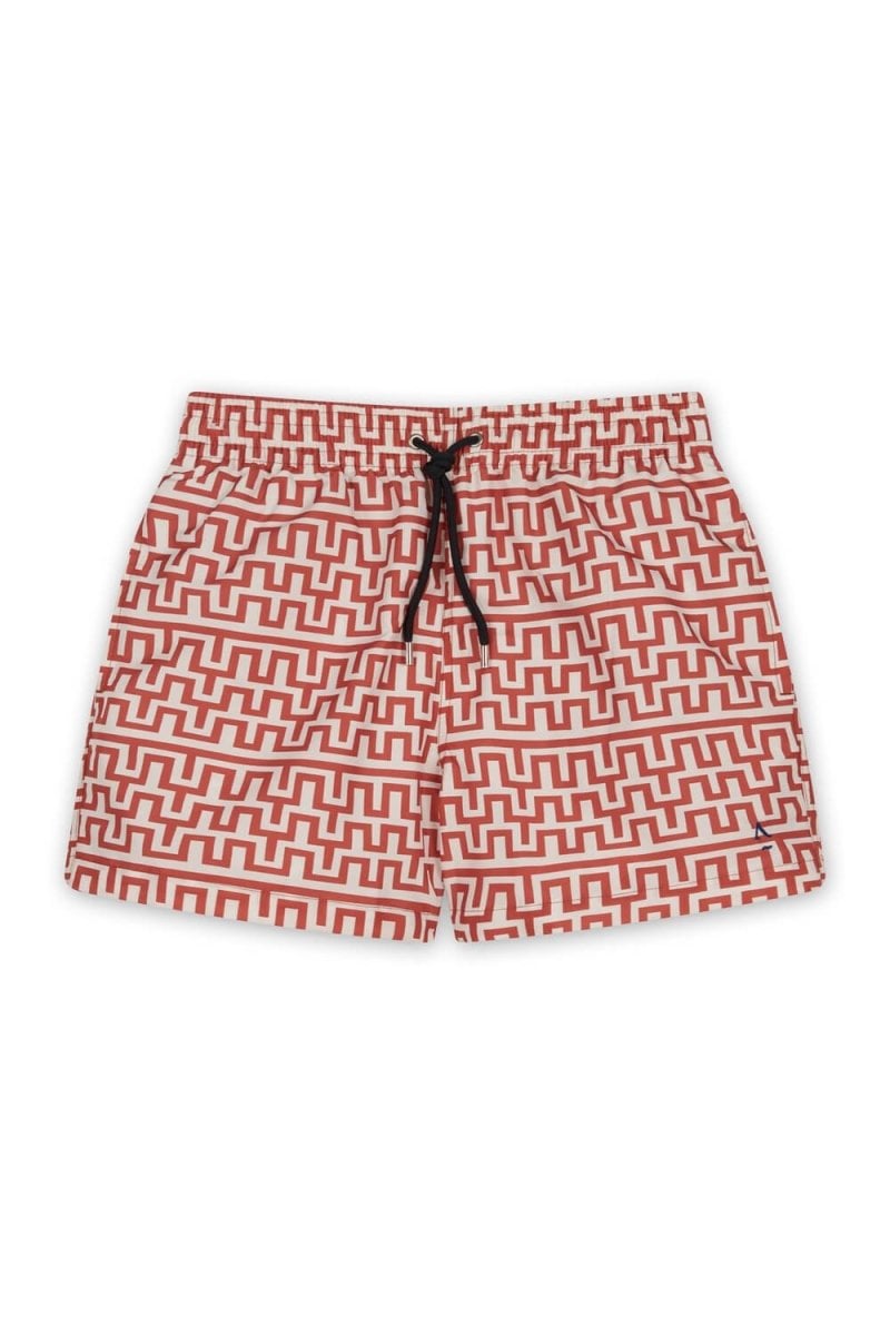 Printed swim shorts with elasticated waistband APNEE