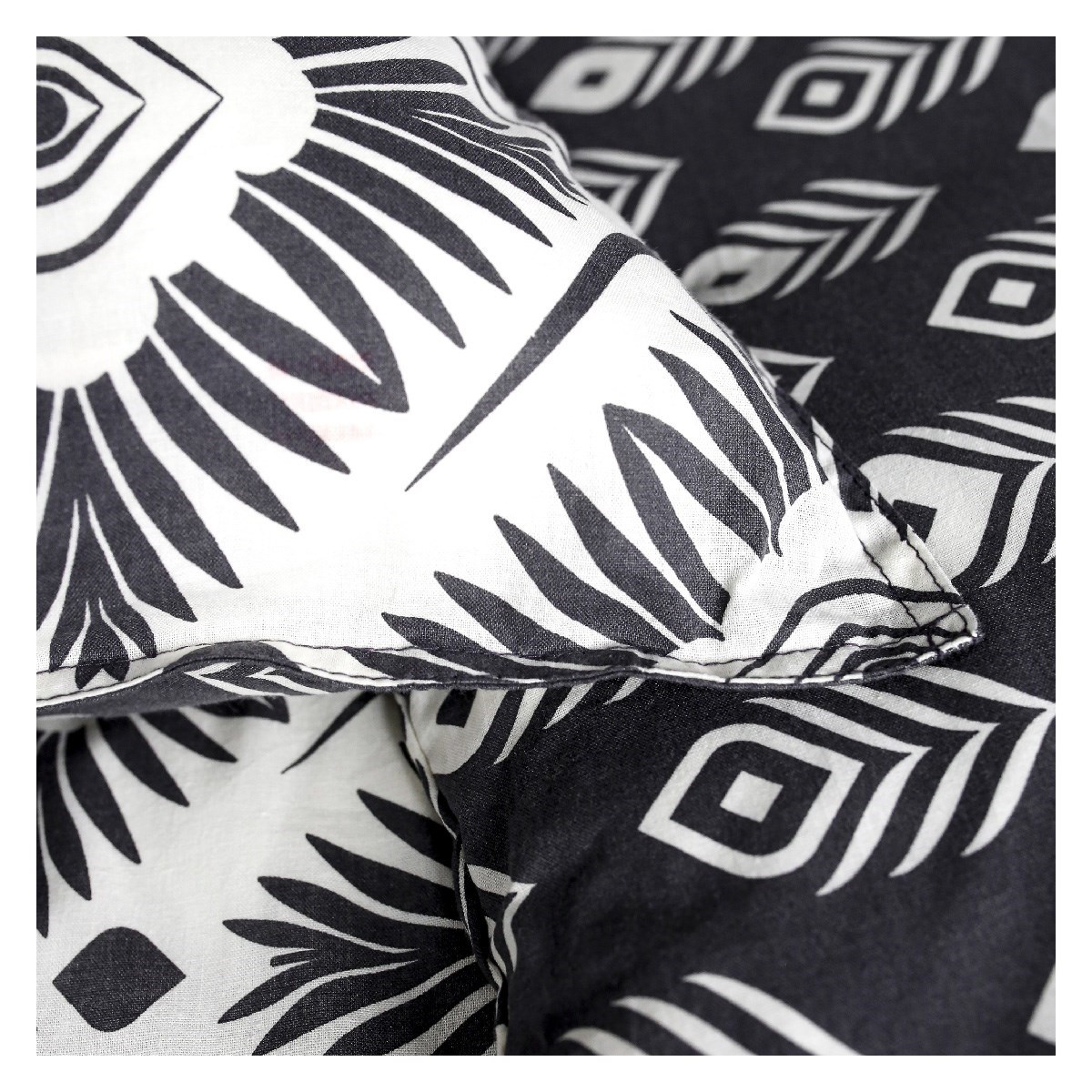 Printed cotton bedding set TODAY LINGE DE MAISON White