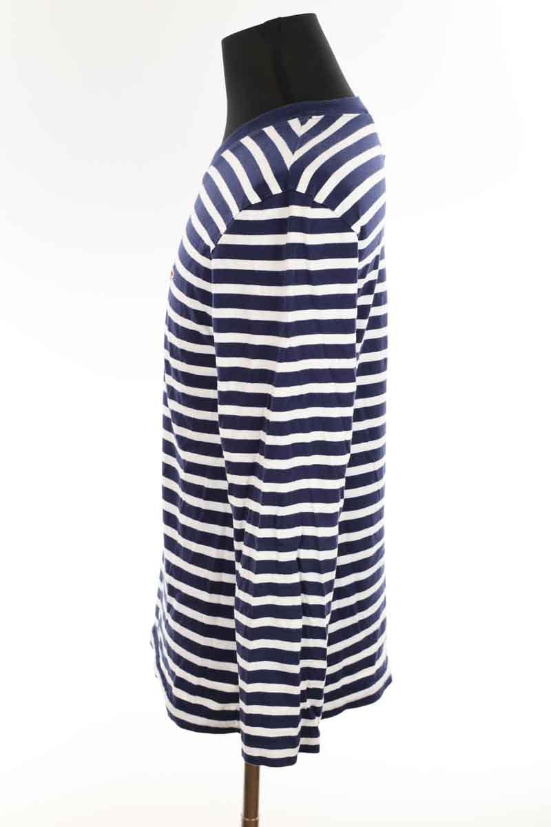 T-shirt en coton MAISON KITSUNÉ - Seconde main Bleu