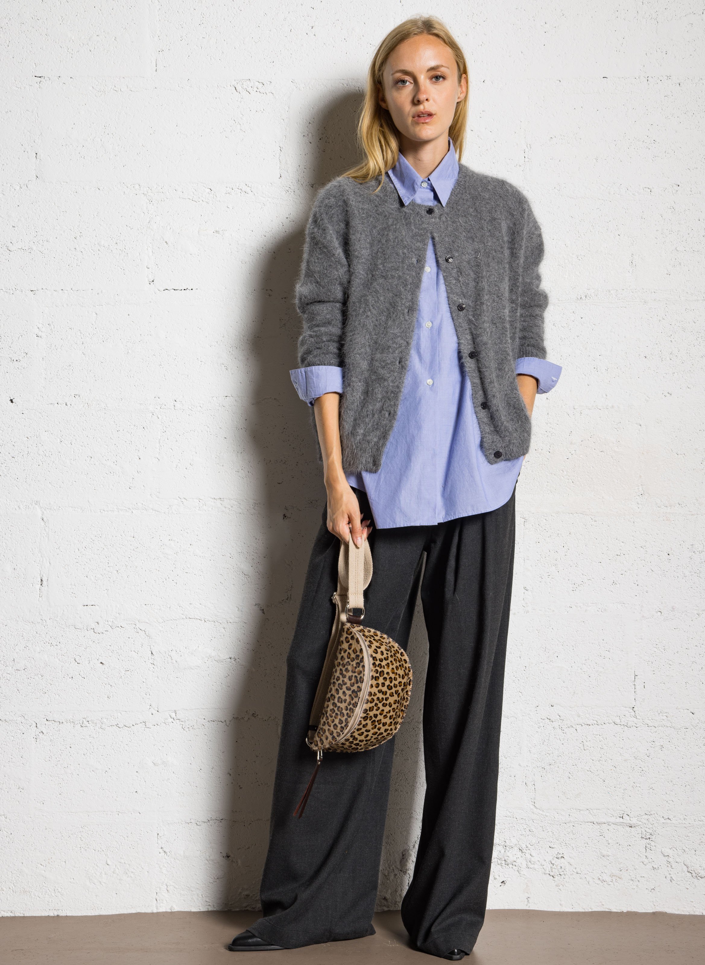 Sac banane léopard en cuir BELLEROSE Multicolore