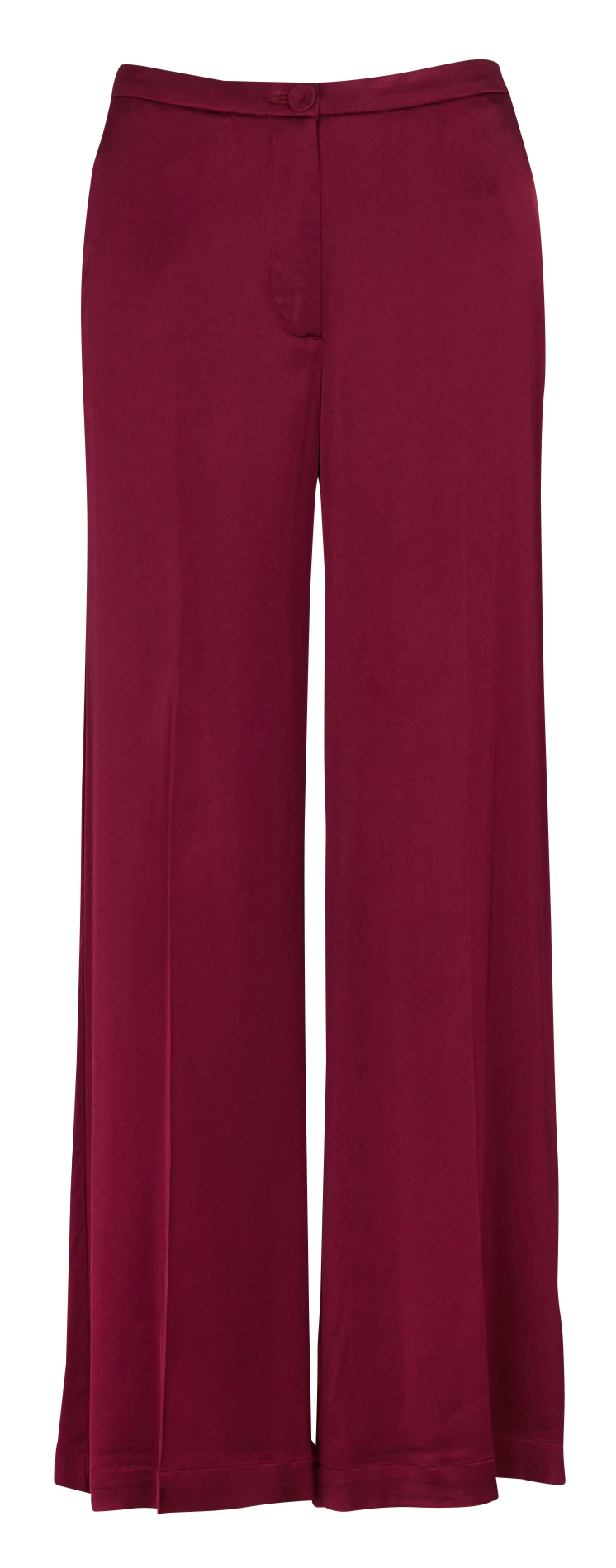 Pantalon large en satin MOMONI Rouge
