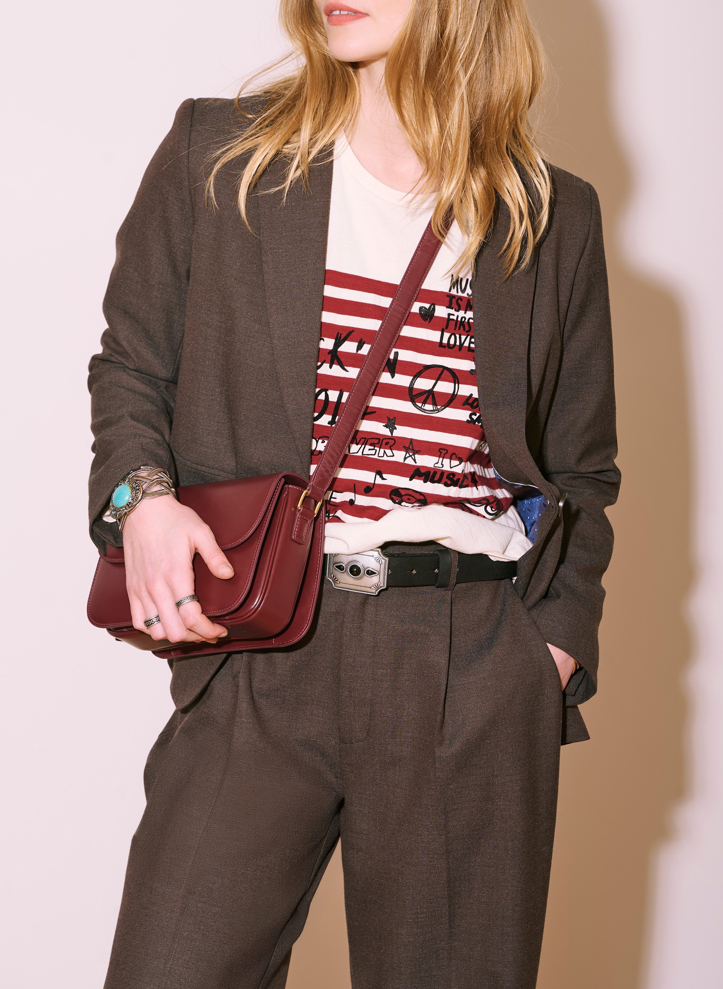 Veste col tailleur  MKT Marron