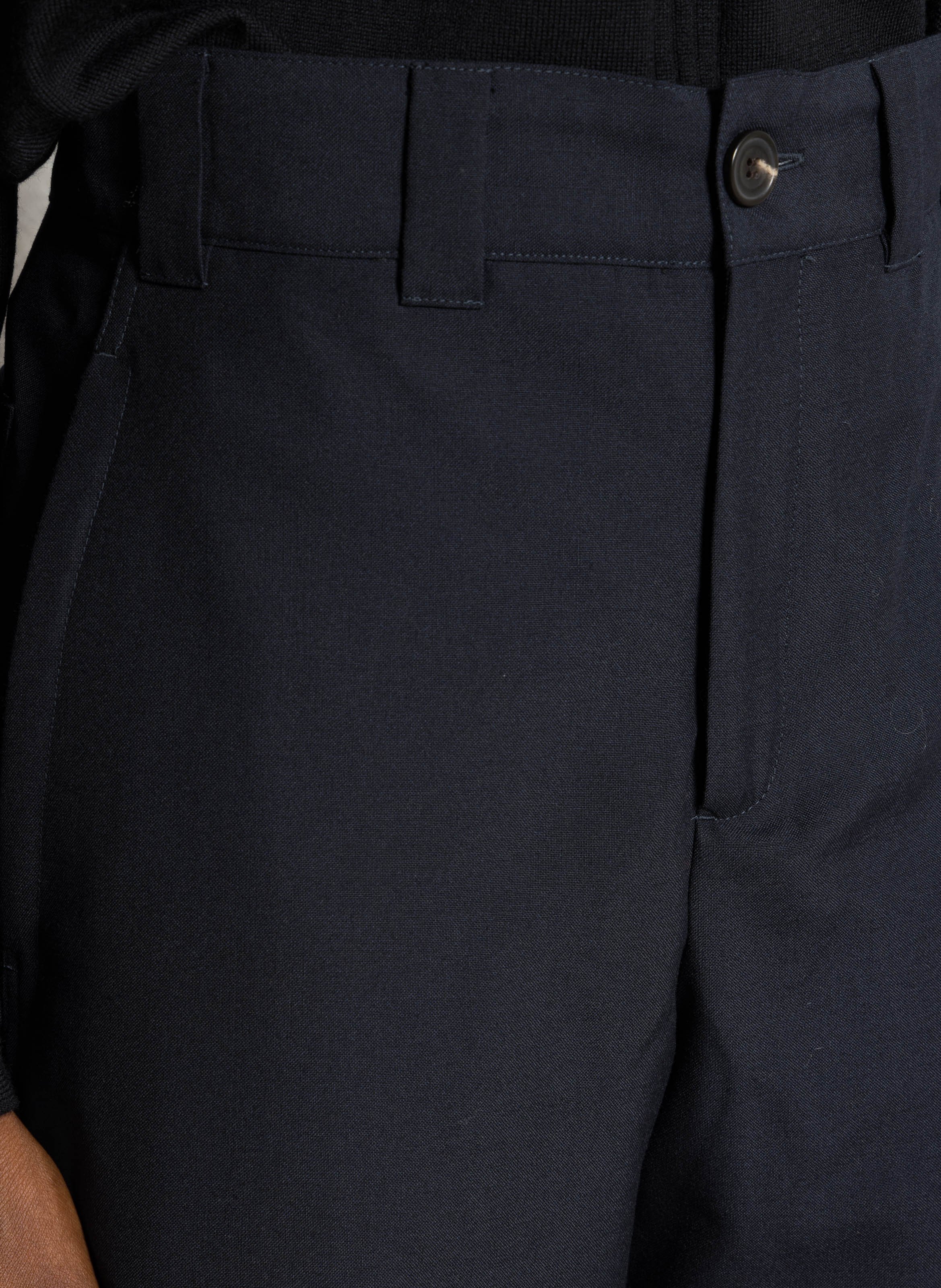 High-waisted slim fit pants SOEUR Blue