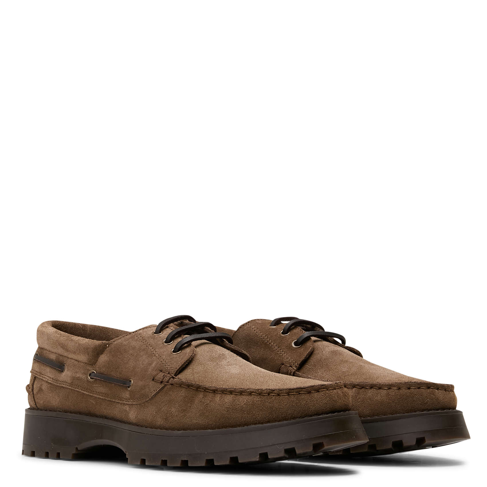 Mocassins à semelles crantées en cuir BOBBIES Marron