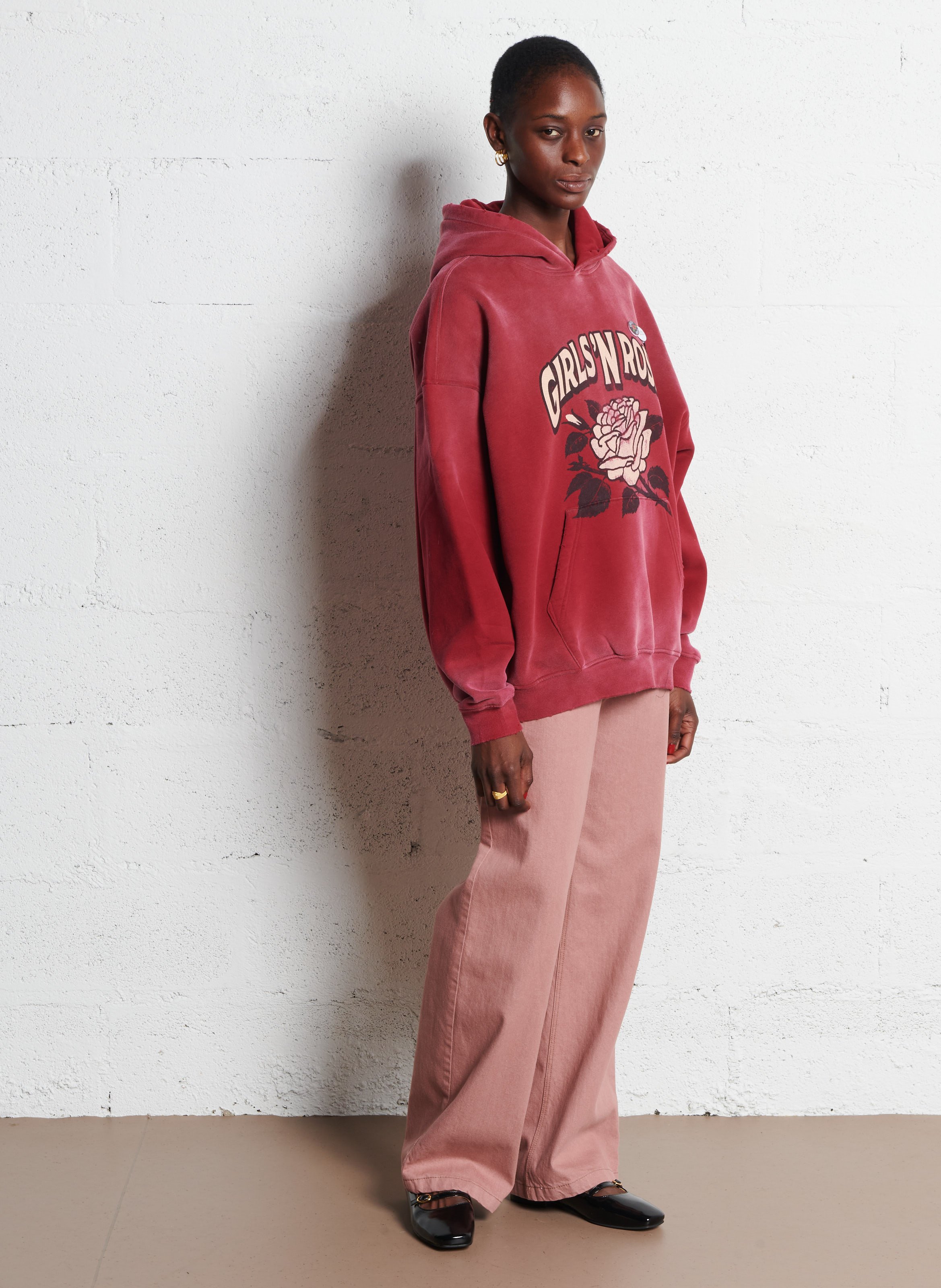 Sweat col rond en coton mélangé NEWTONE Rouge