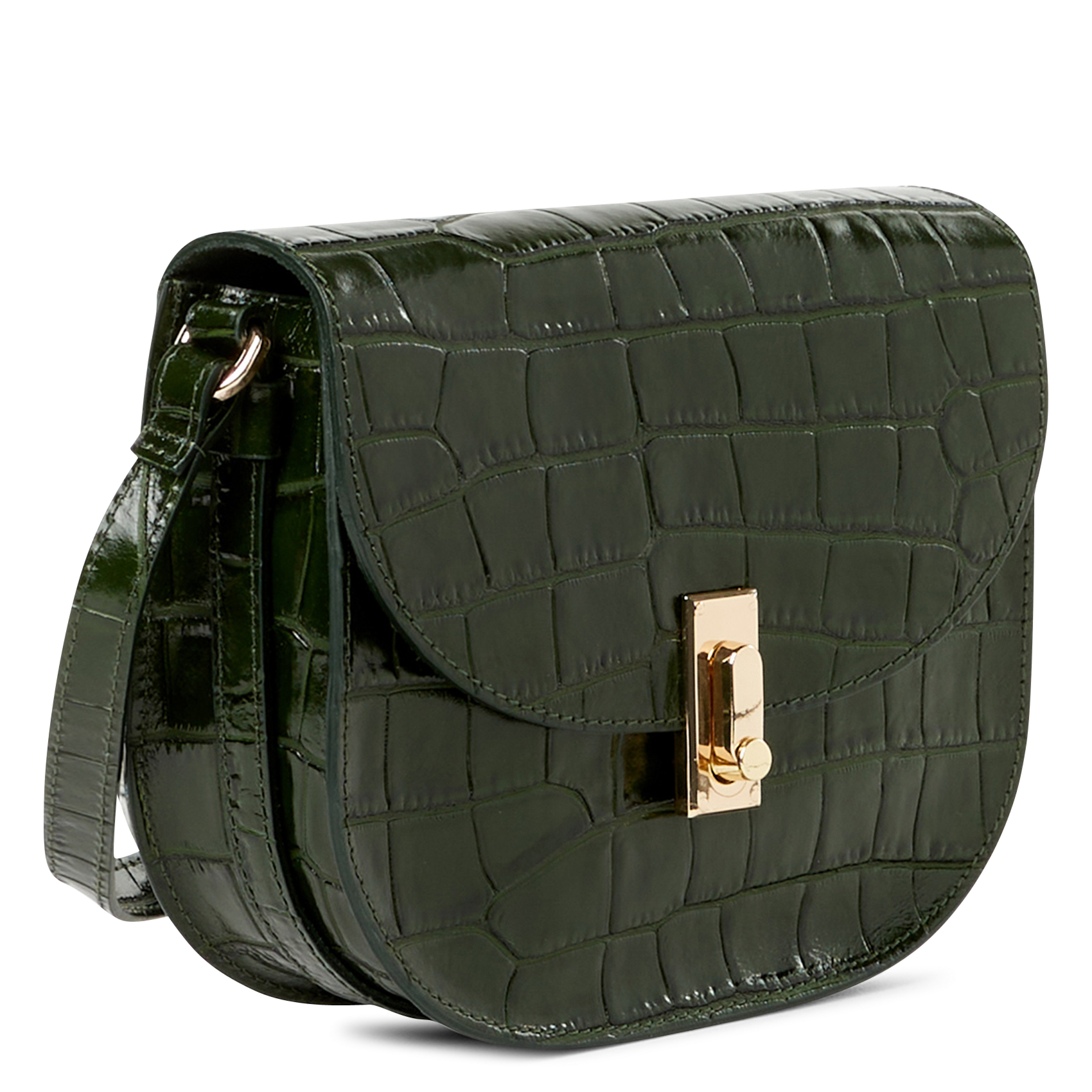 Crocodile messenger bag SAISON 1865 Khaki