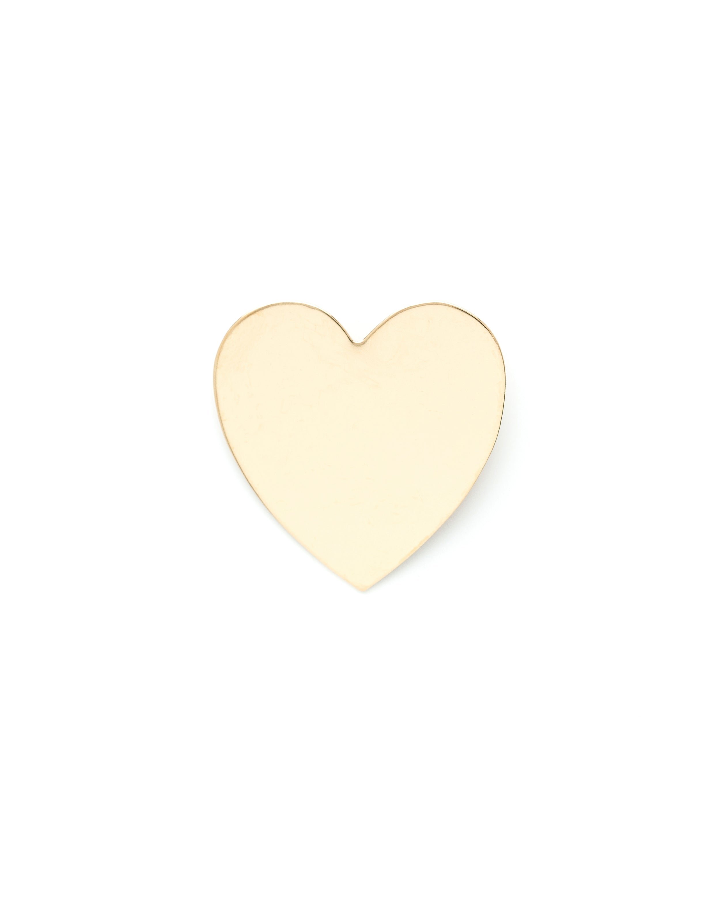 Gold-plated heart brooch MONSIEUR SIMONE