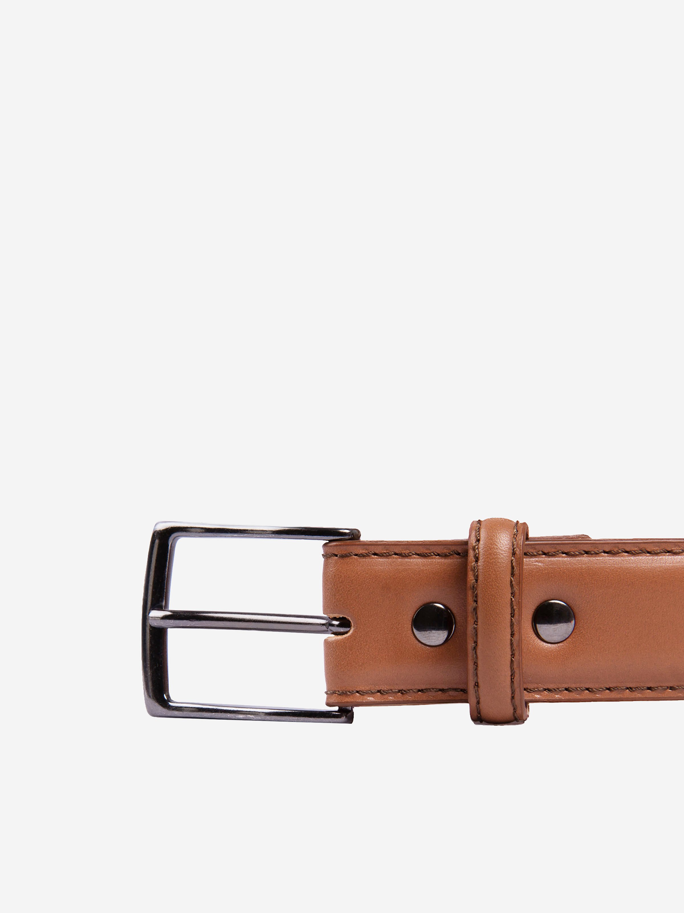 Madrid leather belt JULES & JENN Brown