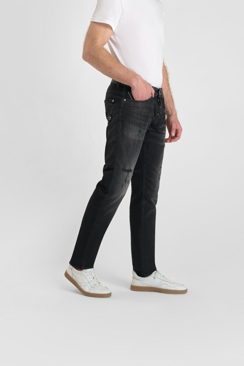 Slim stretch jeans, length 34 LE TEMPS DES CERISES Black