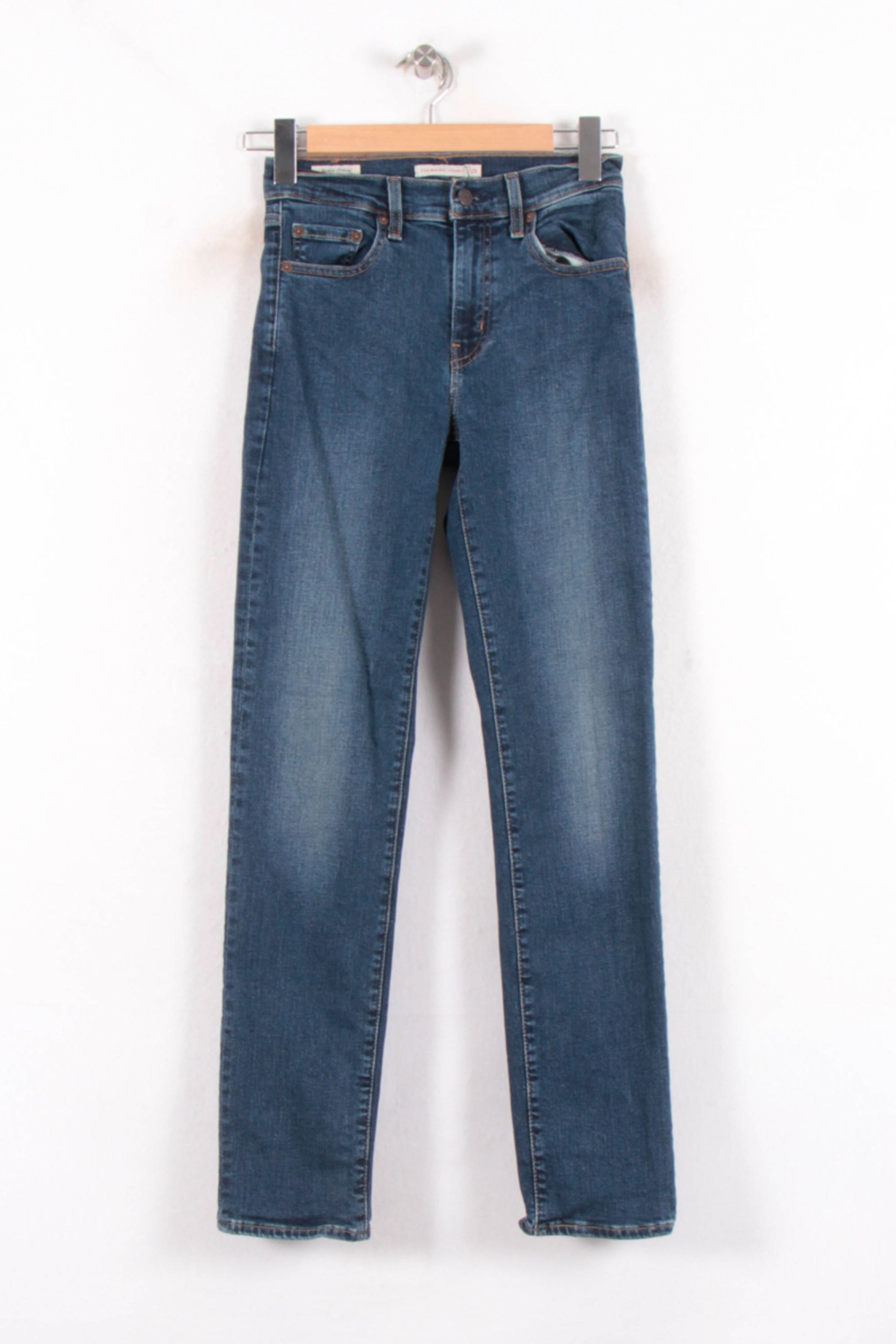 Cropped slim jeans with studs LEVI'S - Seconde main Blue