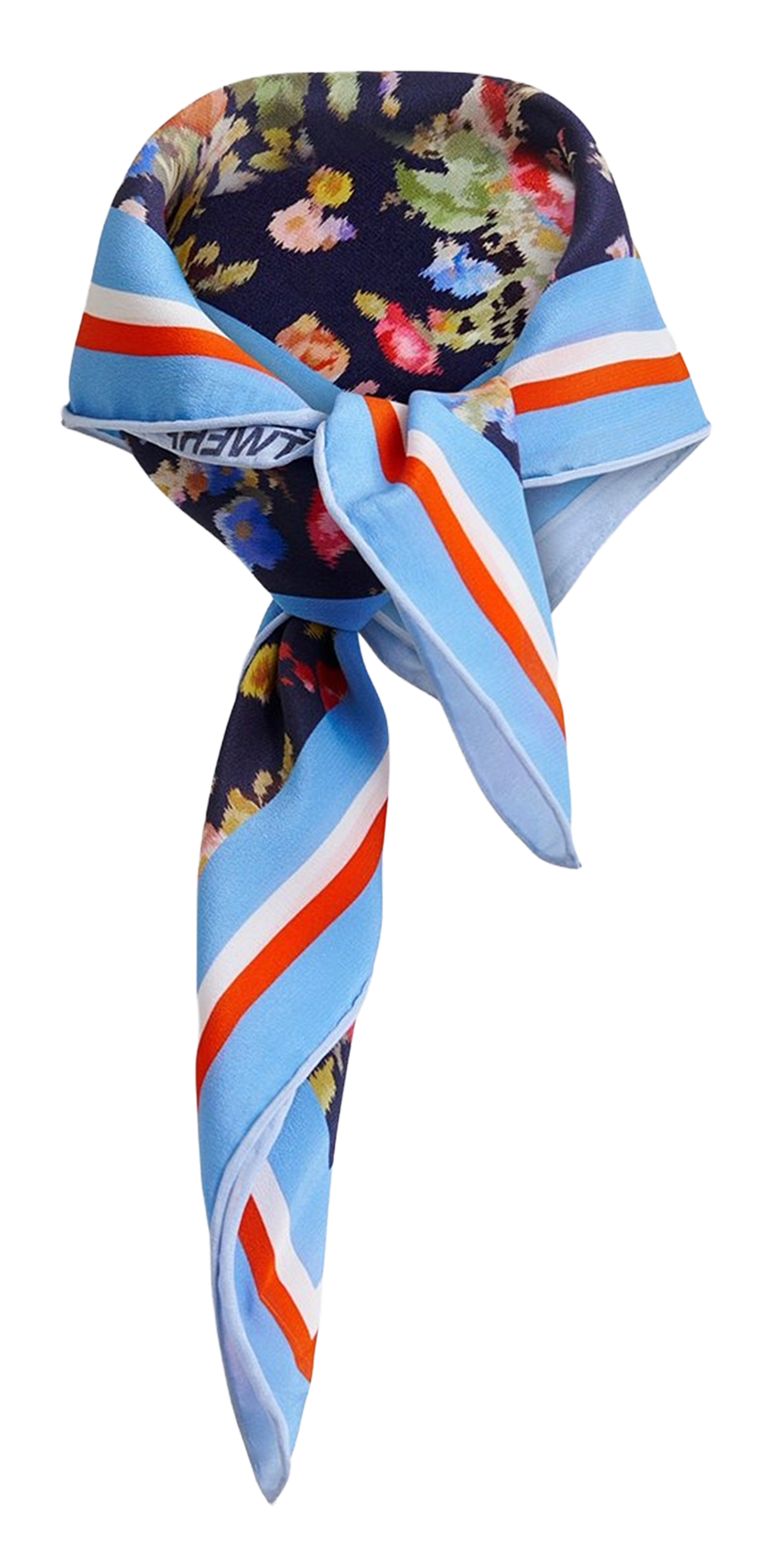 Foulard en soie imprimée ESSENTIEL ANTWERP Bleu