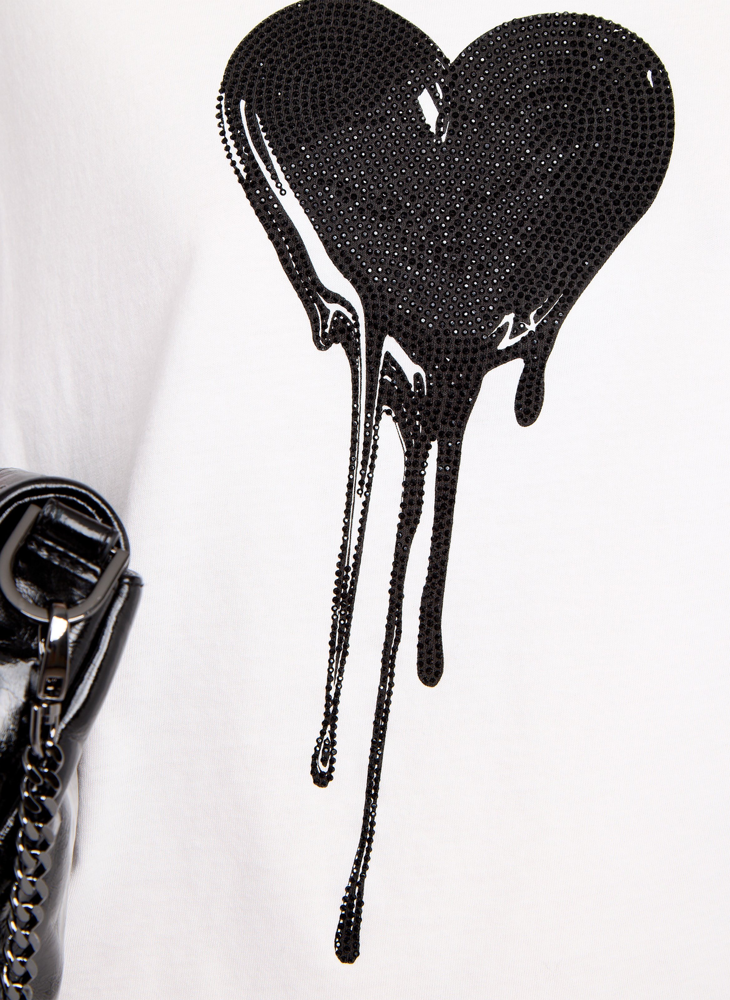 Tee-shirt droit col rond en coton ZADIG&VOLTAIRE Blanc