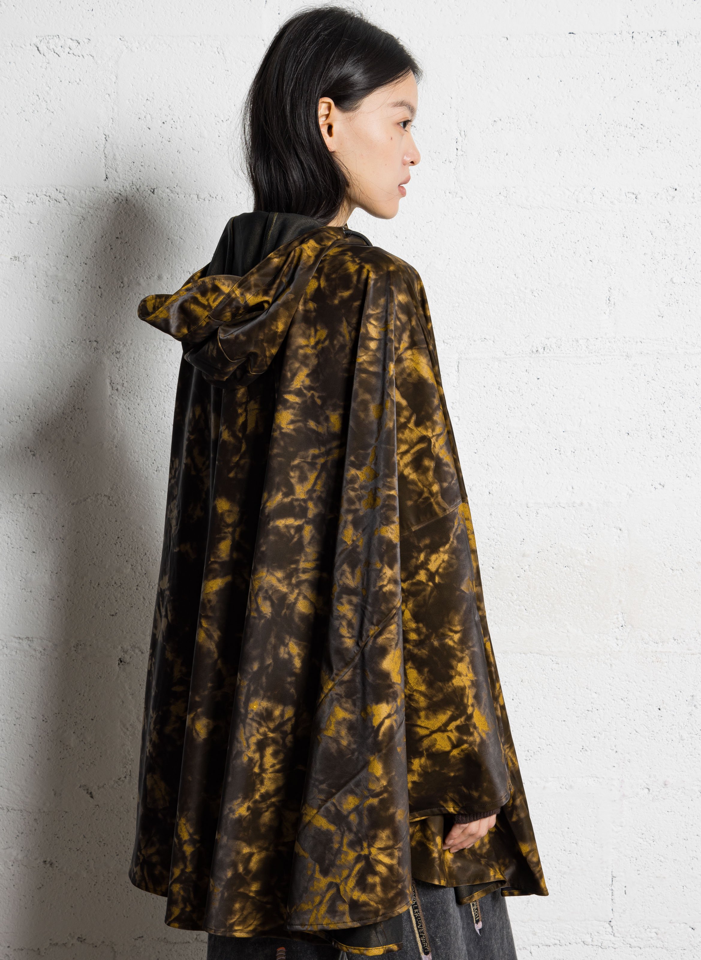 Cape imprimée à col montant RAINS Multicolore