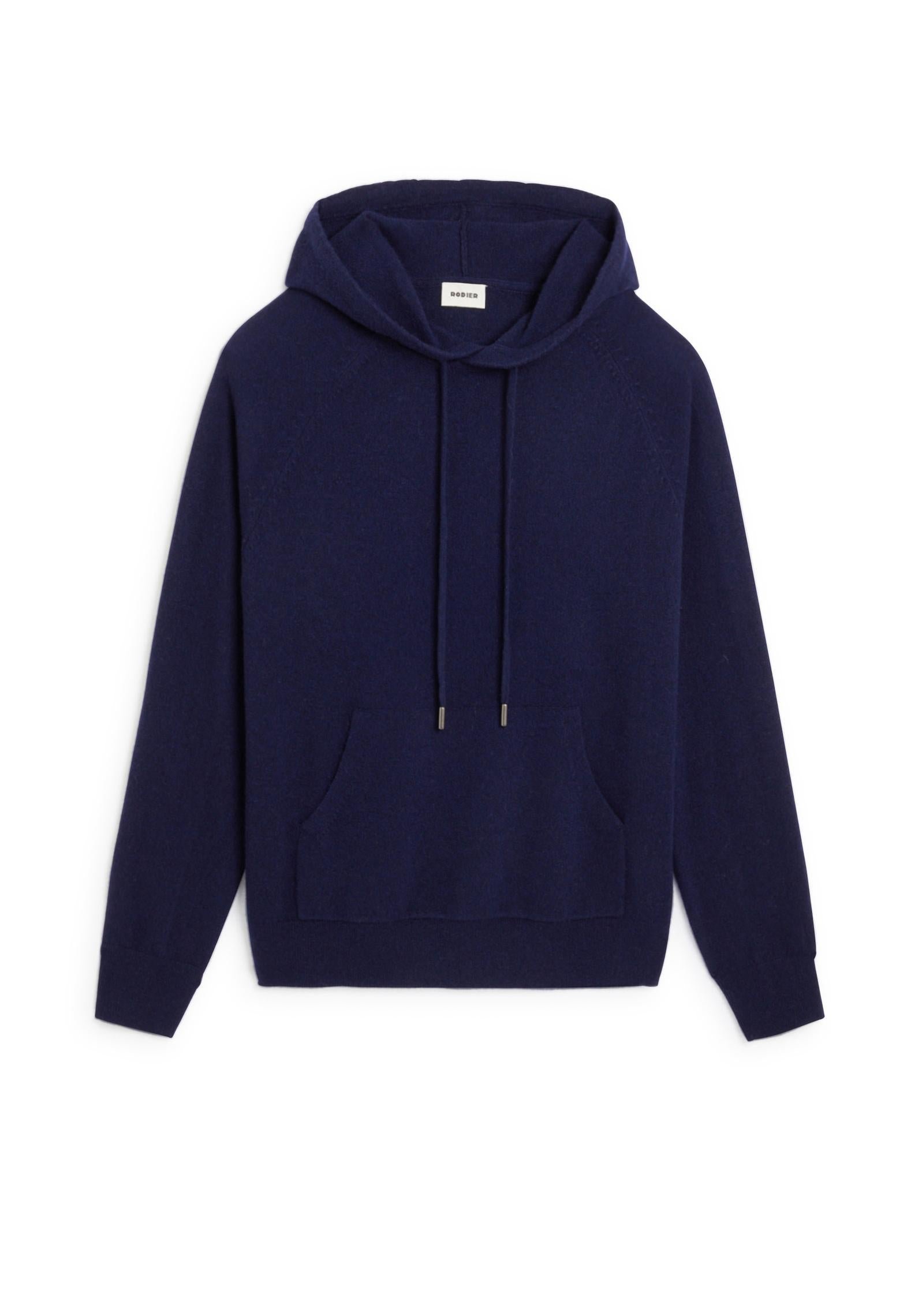 Cashmere hooded sweater RODIER Blue