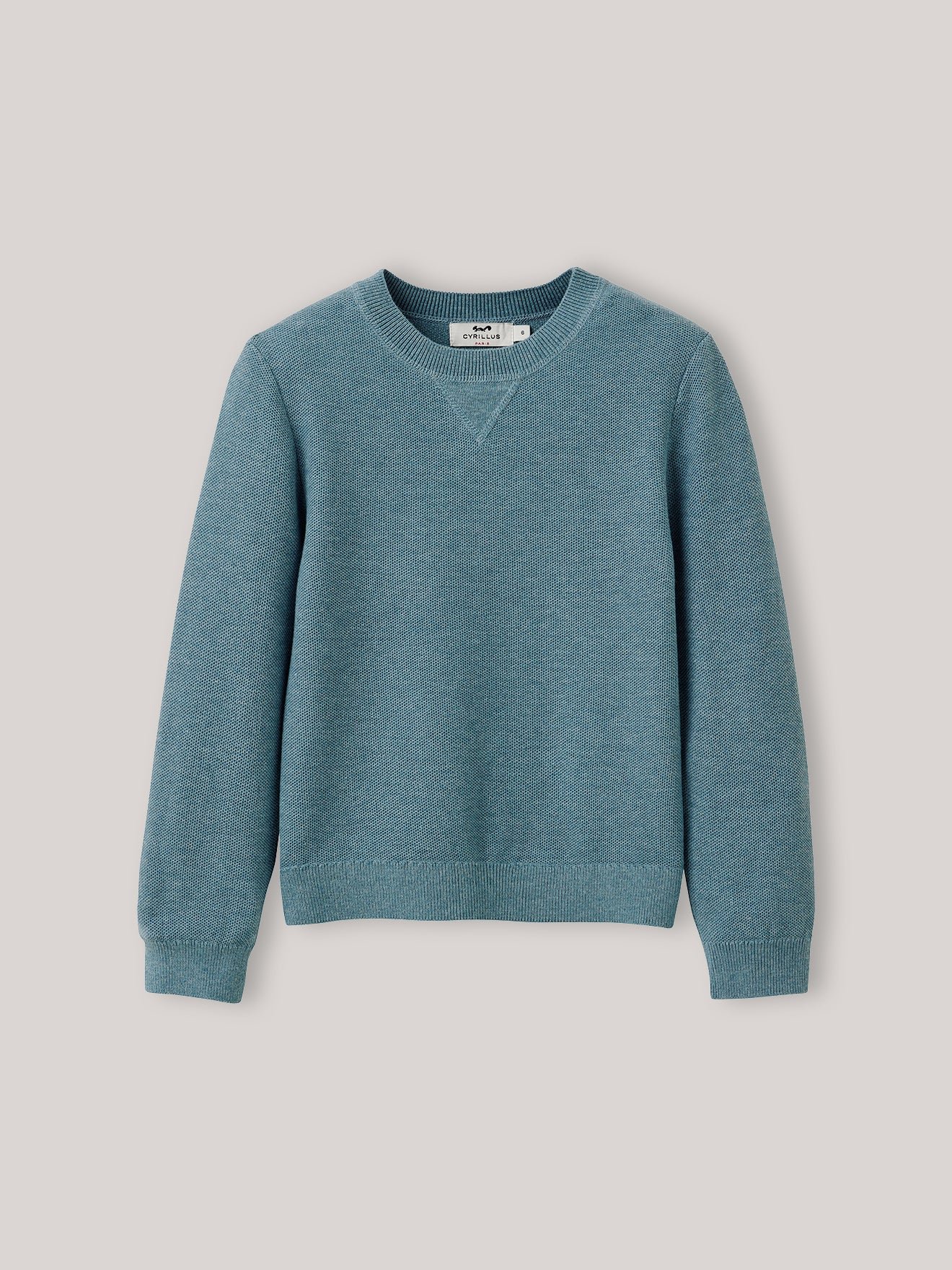 Decorative-knit sweater CYRILLUS Blue