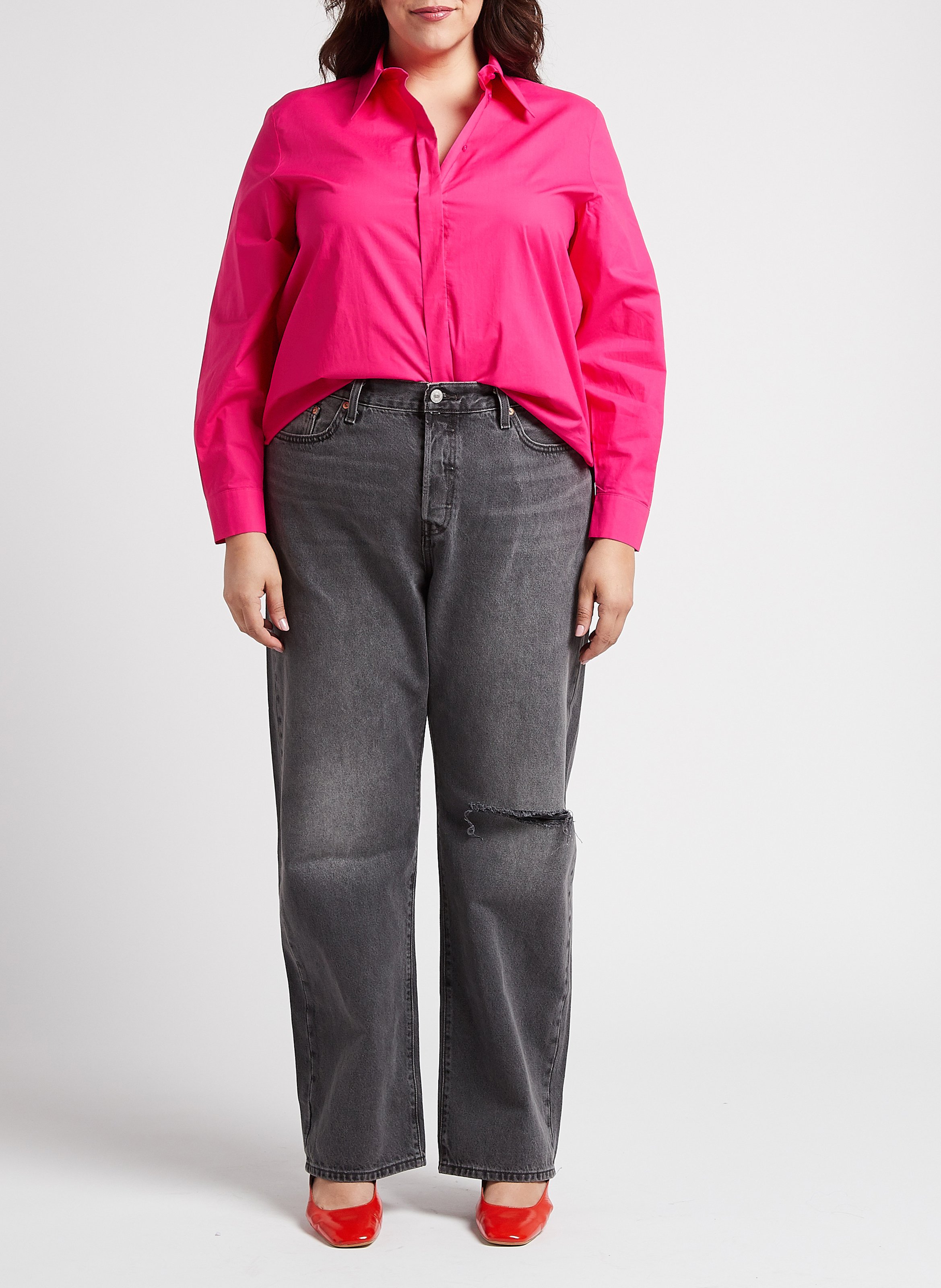 Baumwollbluse PERSONA by Marina Rinaldi Rosa