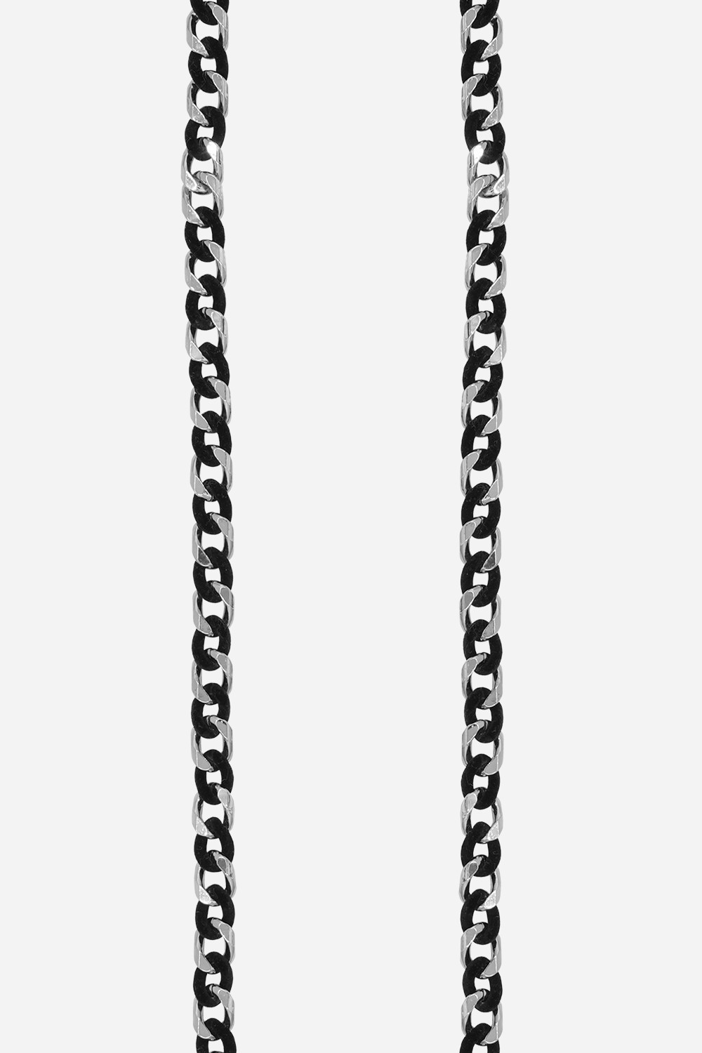 Metal and velvet phone chain LA COQUE FRANCAISE Black