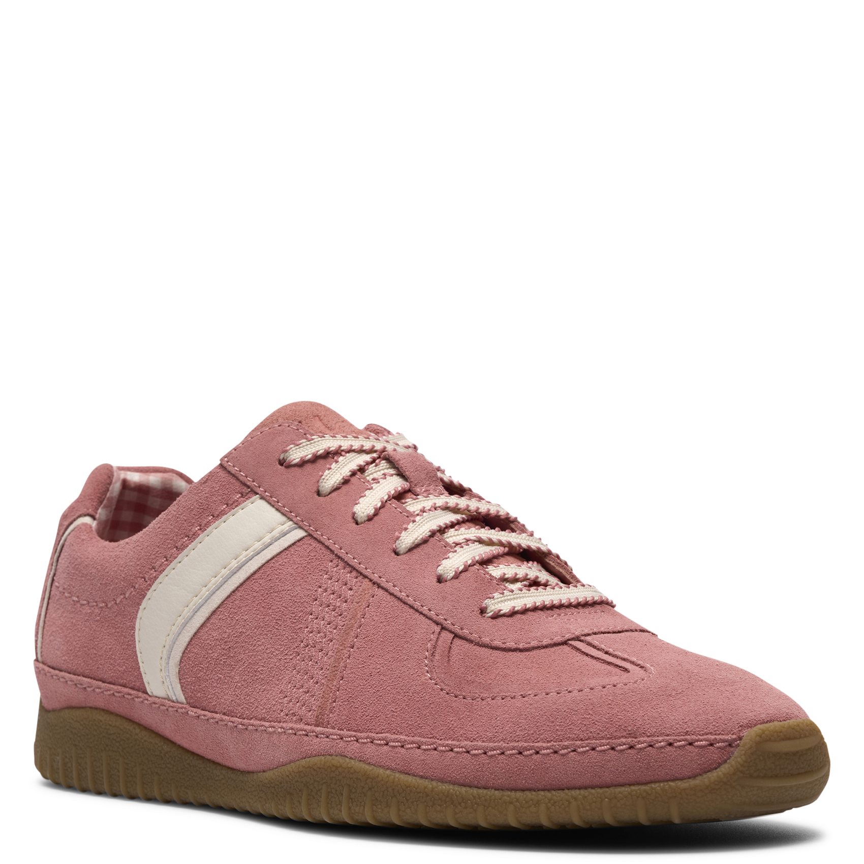 Baskets basses en cuir CLARKS Rose
