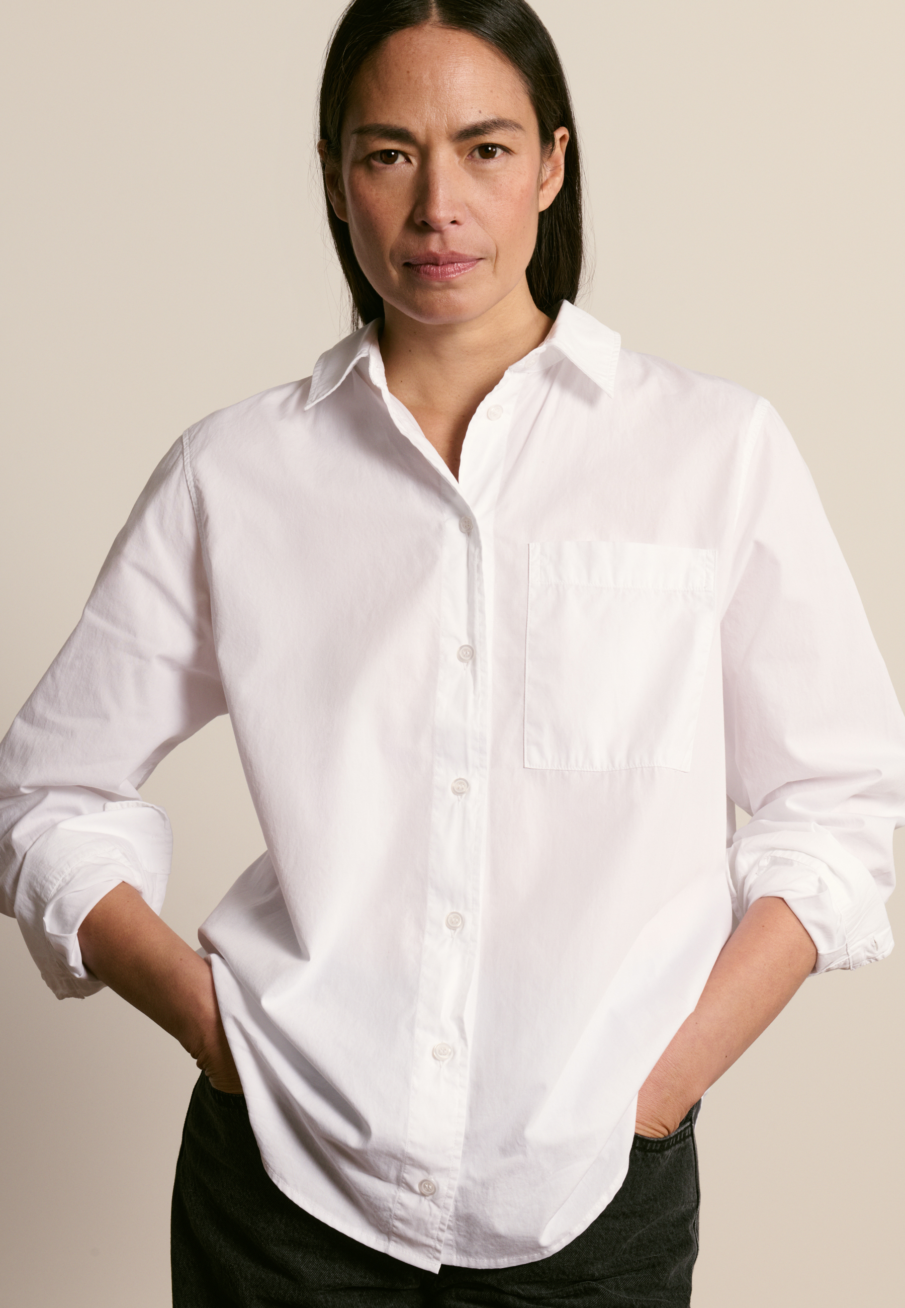 Chemise en coton MAISON MONTAGUT Blanc