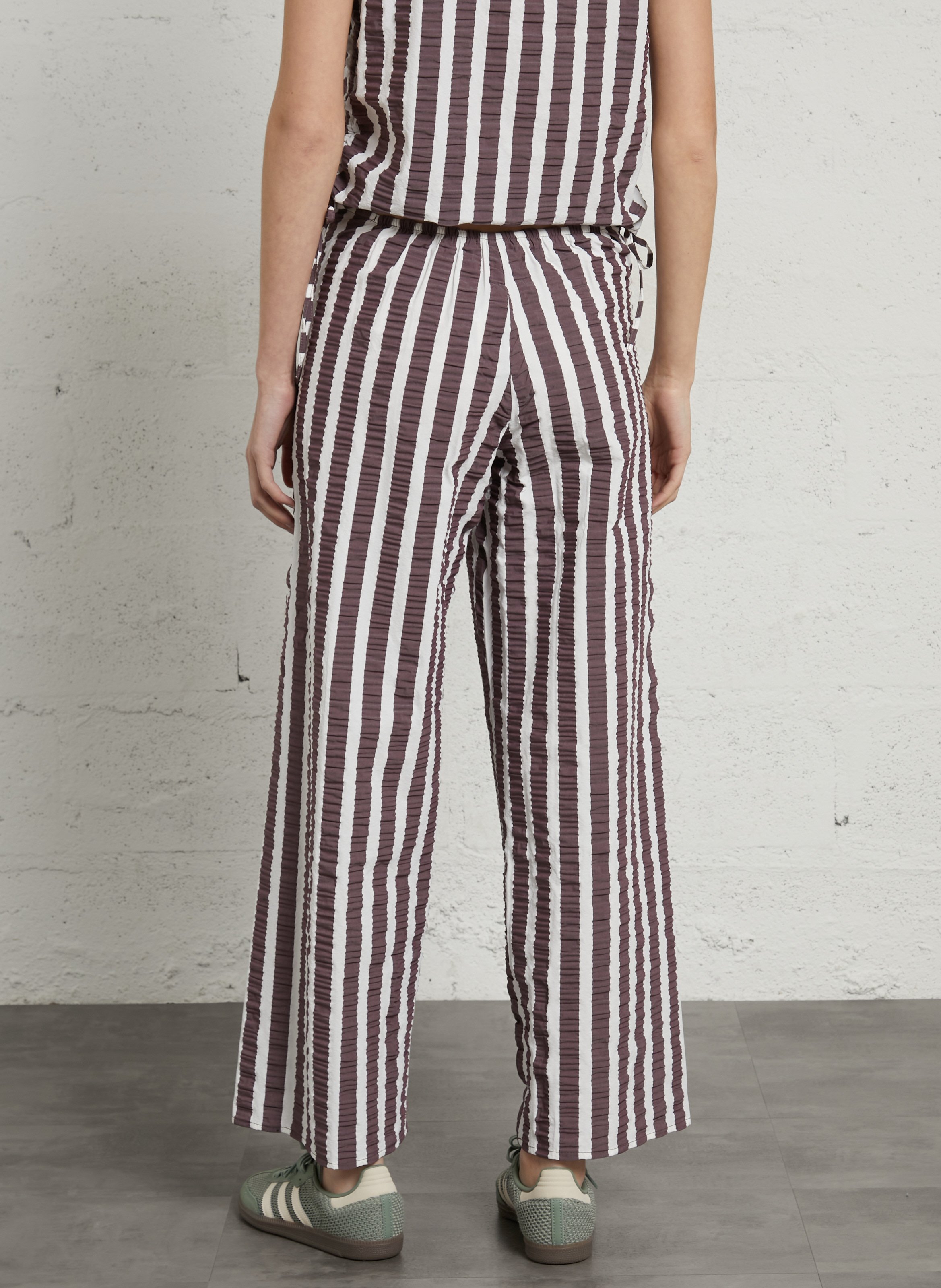 Straight striped trousers  DR BLOOM Purple