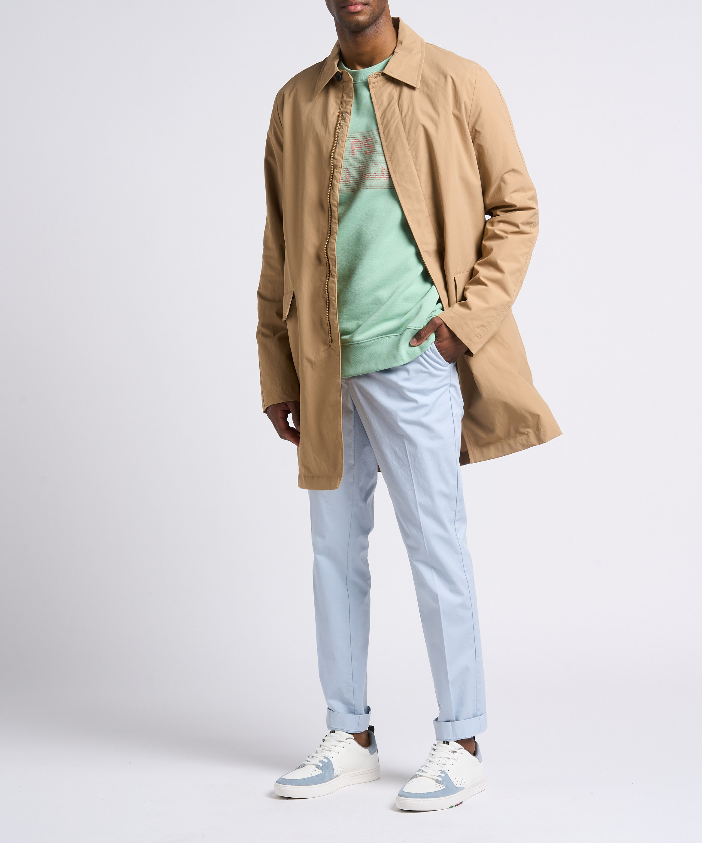 Low-top leather trainers PAUL SMITH White