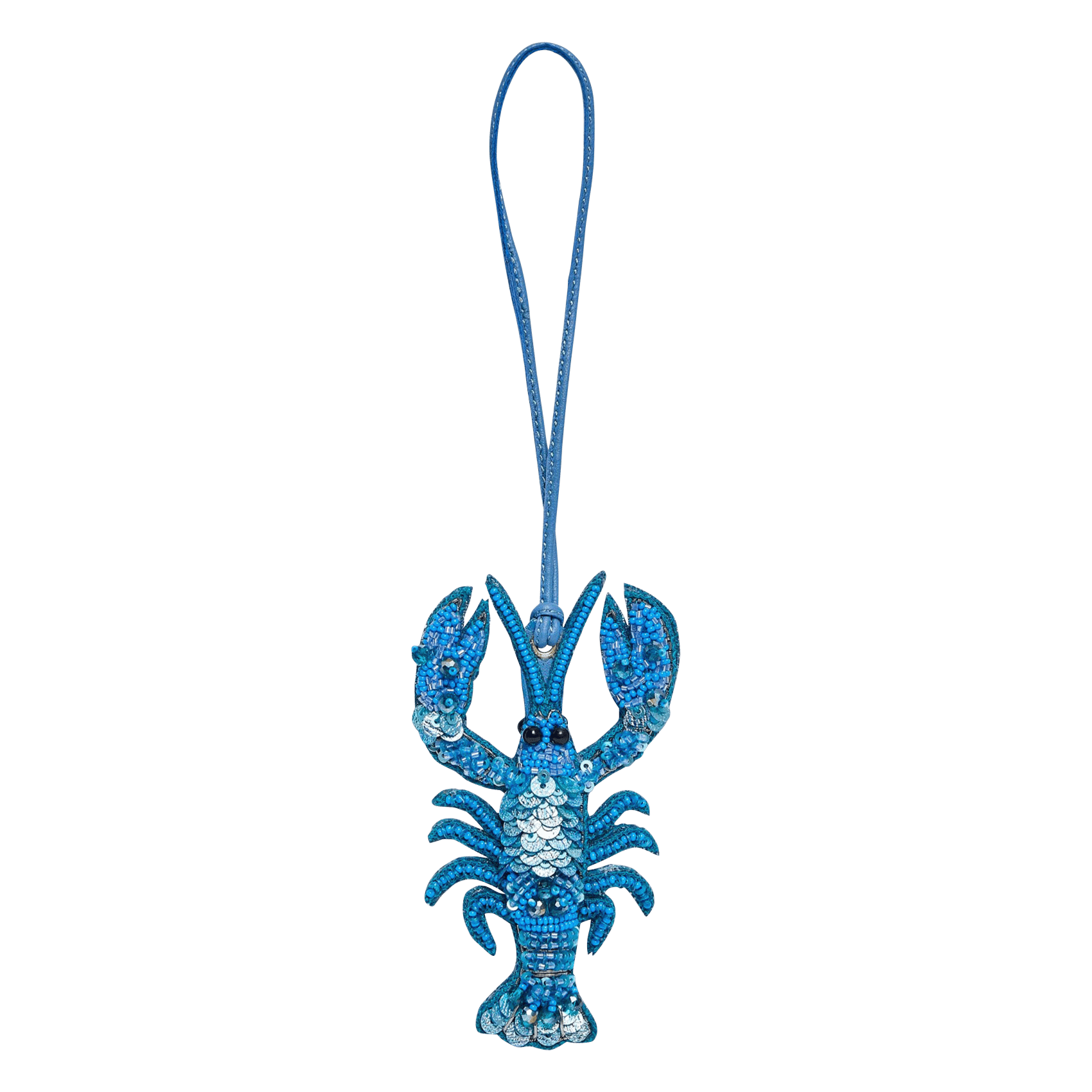 Porte-clés homard en perles VANESSA BRUNO Bleu
