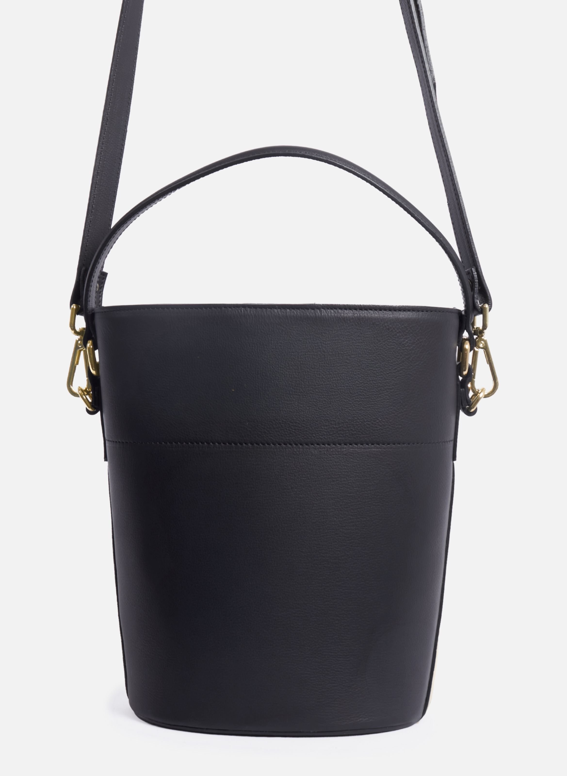 Margot bucket bag in leather JULES & JENN Black