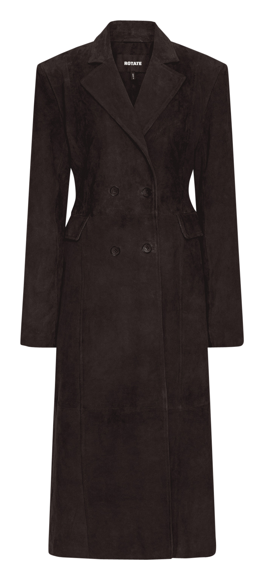 Manteau en cuir ROTATE Marron