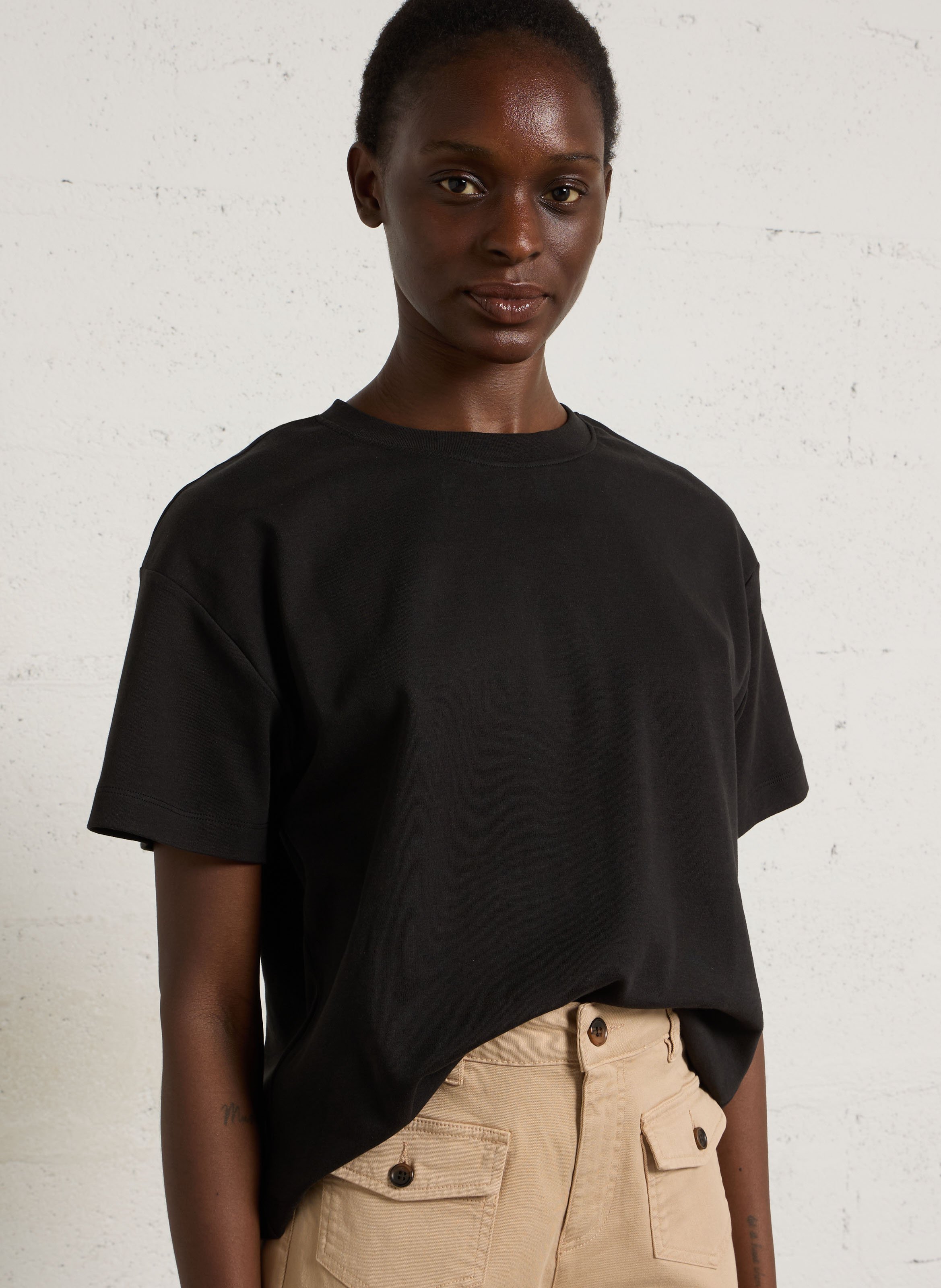 Tee-shirt col rond manches courtes uni SUD EXPRESS