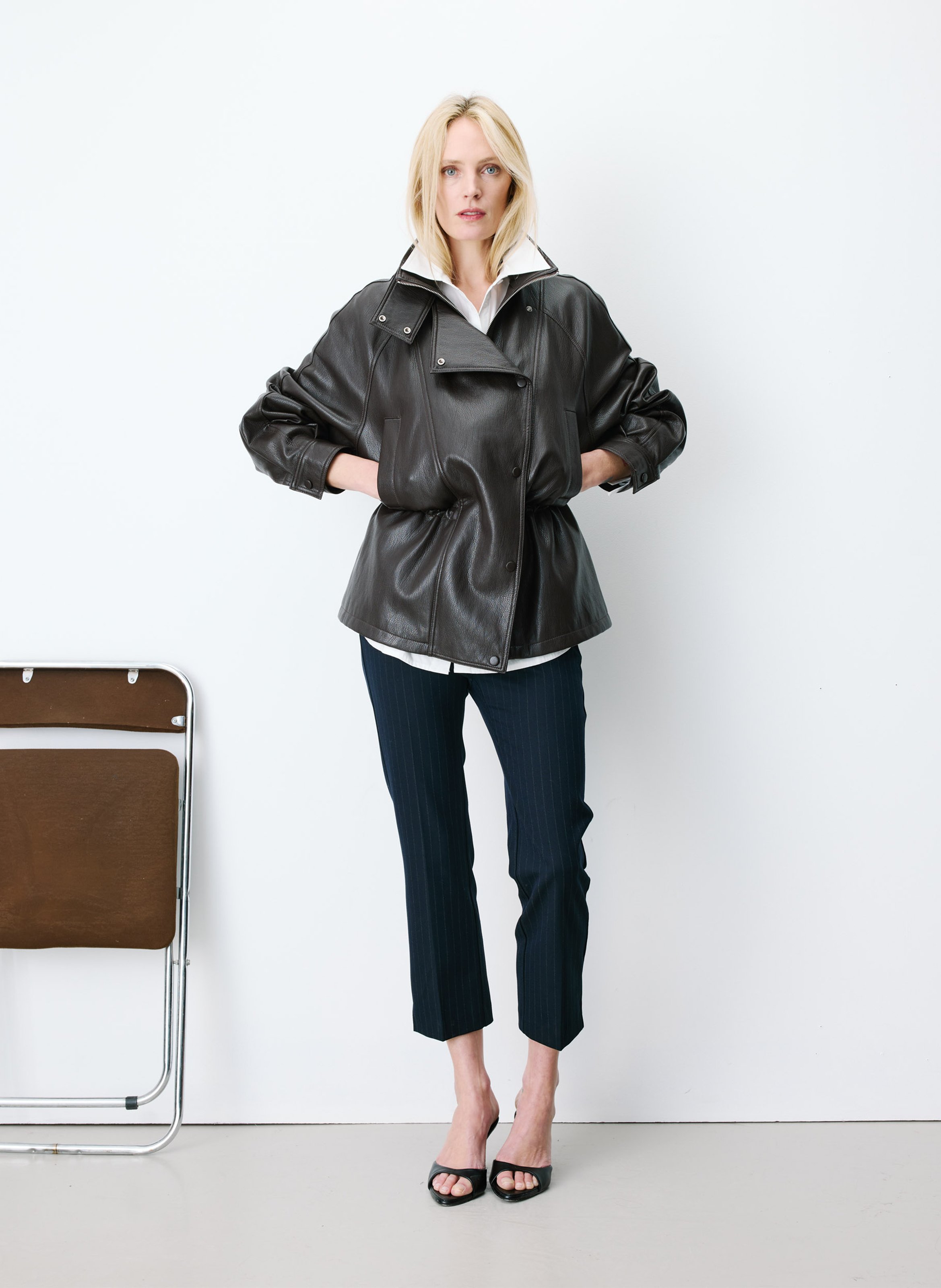 Veste oversize col montant | Marron GRACE ET MILA Femme