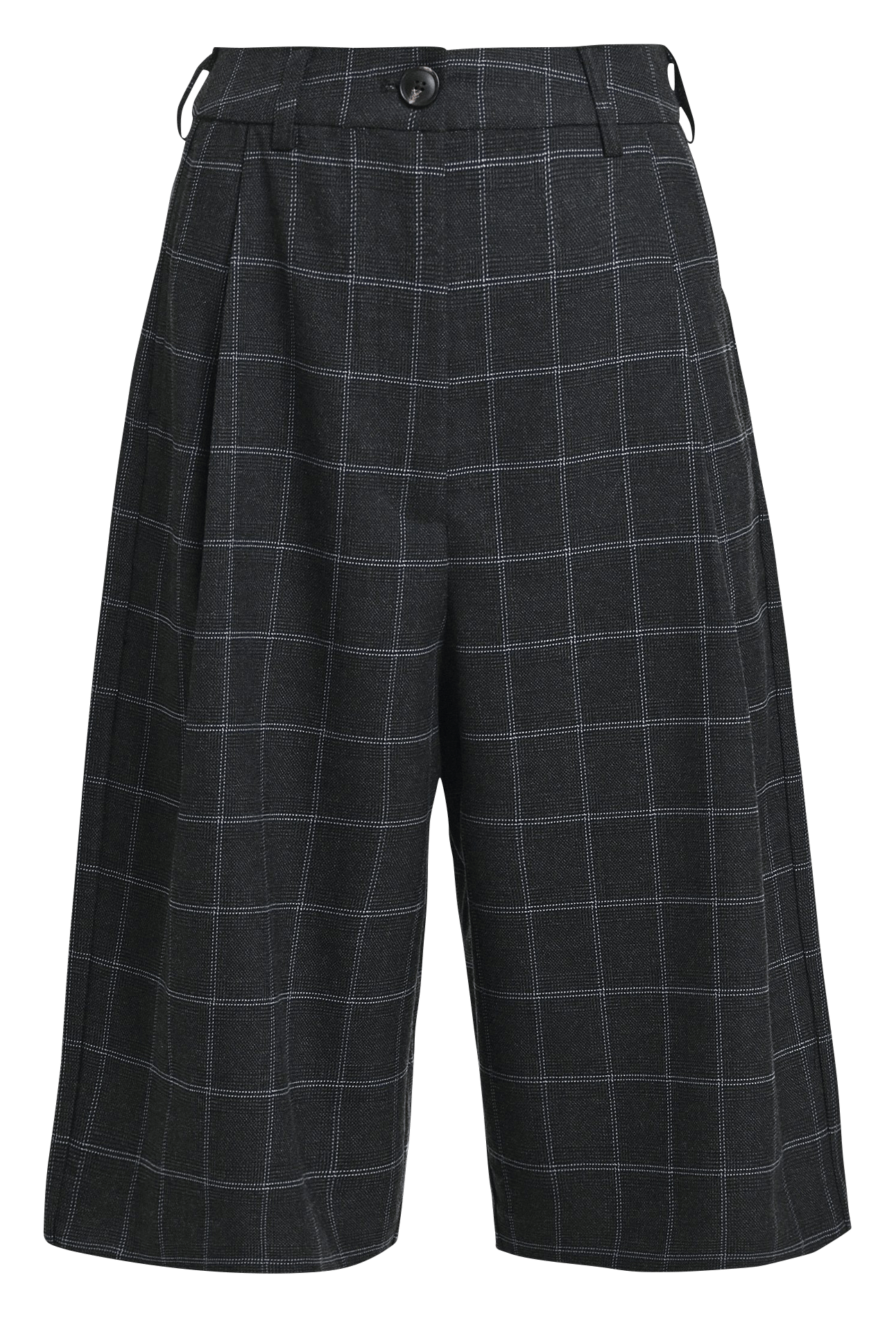 Wijde, geruite short ESSENTIEL ANTWERP Grijs