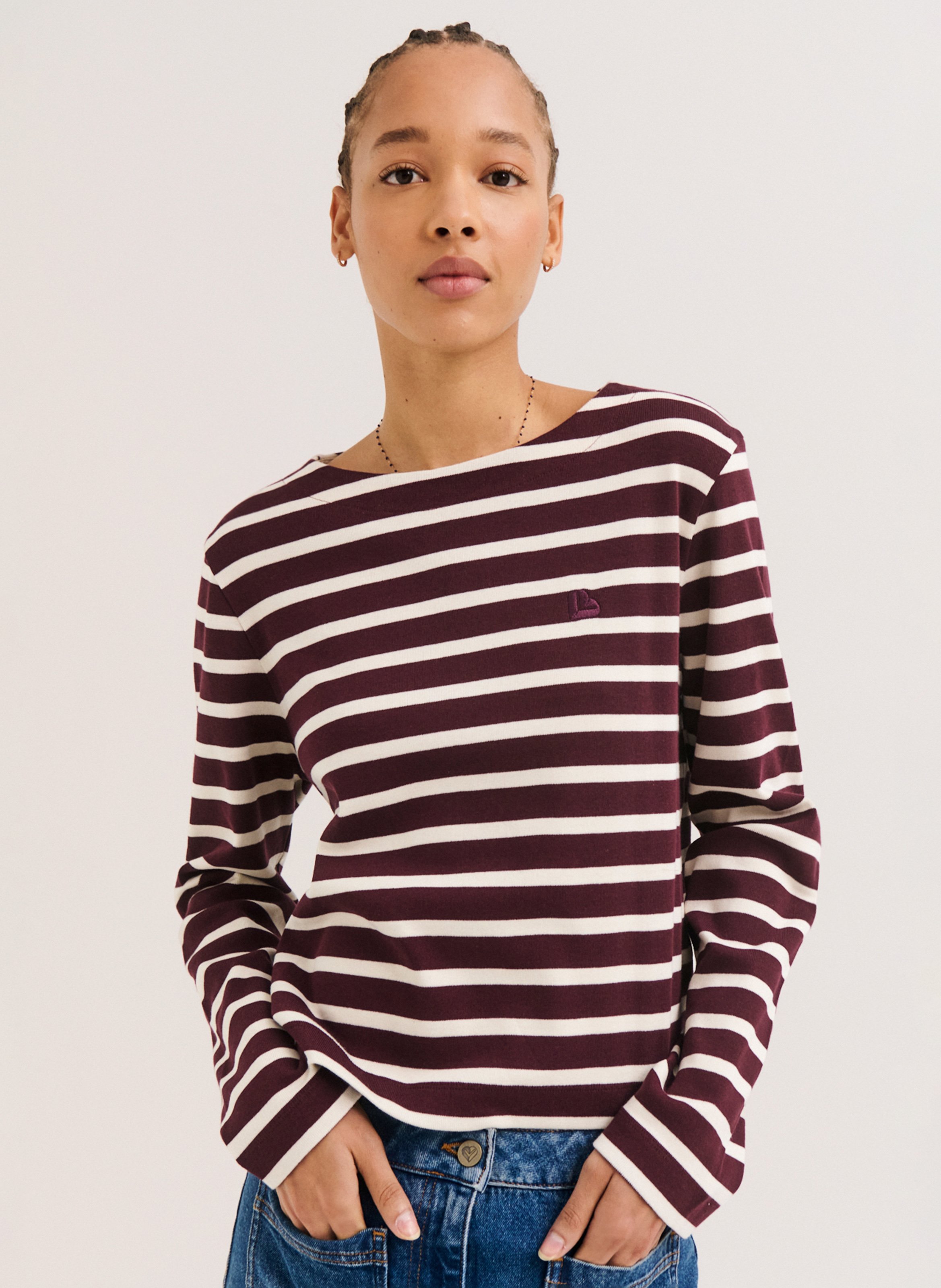 Regular-fit, katoenen T-shirt met ronde hals PABLO Rood