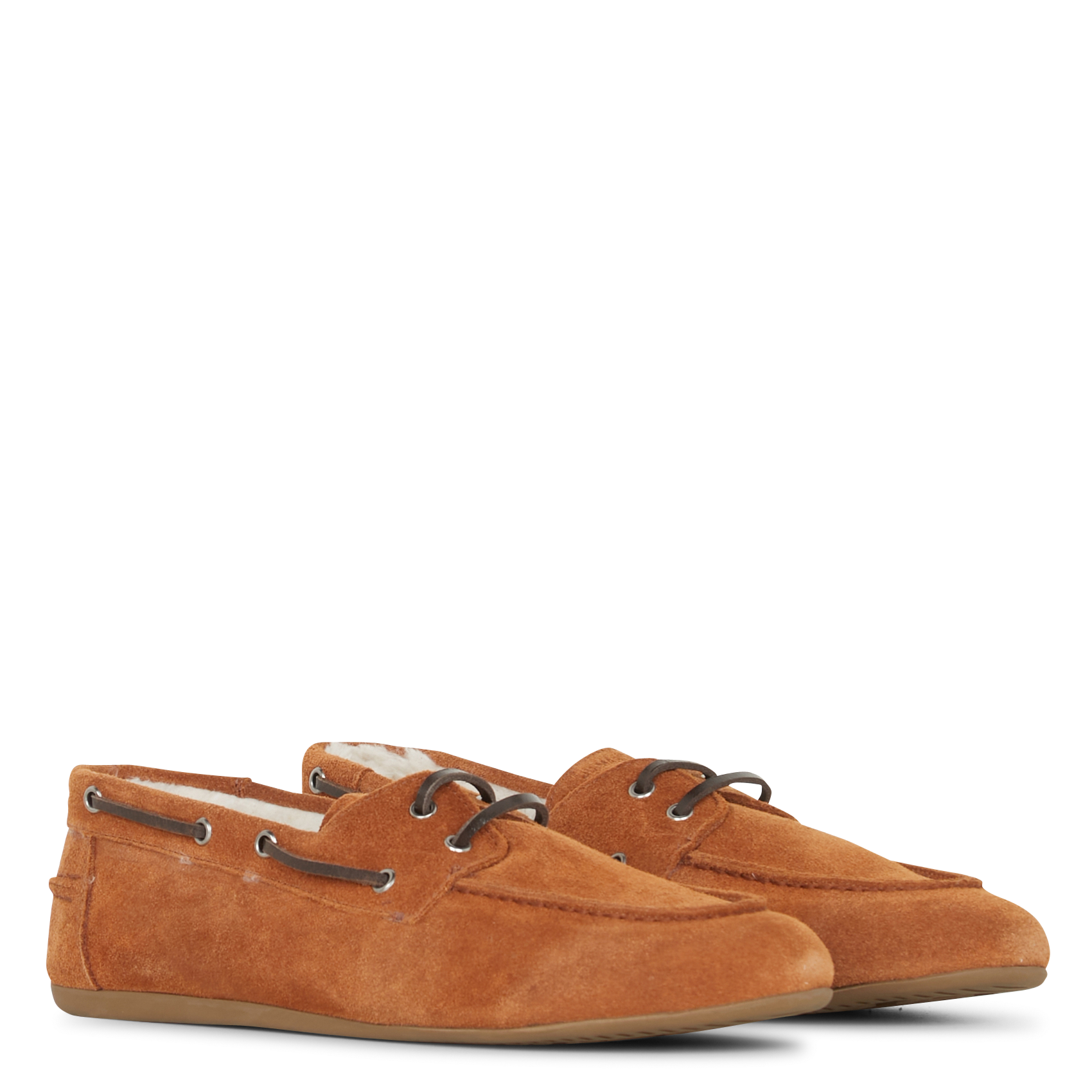 Chaussures bateau en cuir JB MARTIN Beige