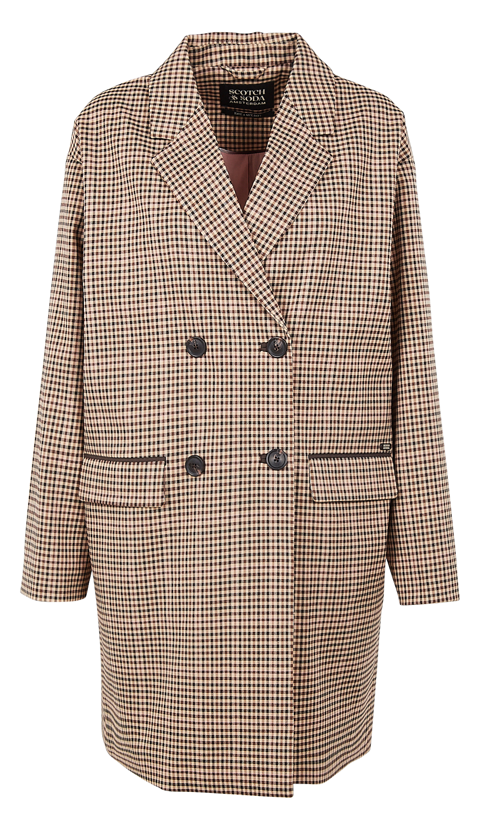 Manteau à carreaux SCOTCH AND SODA Bleu