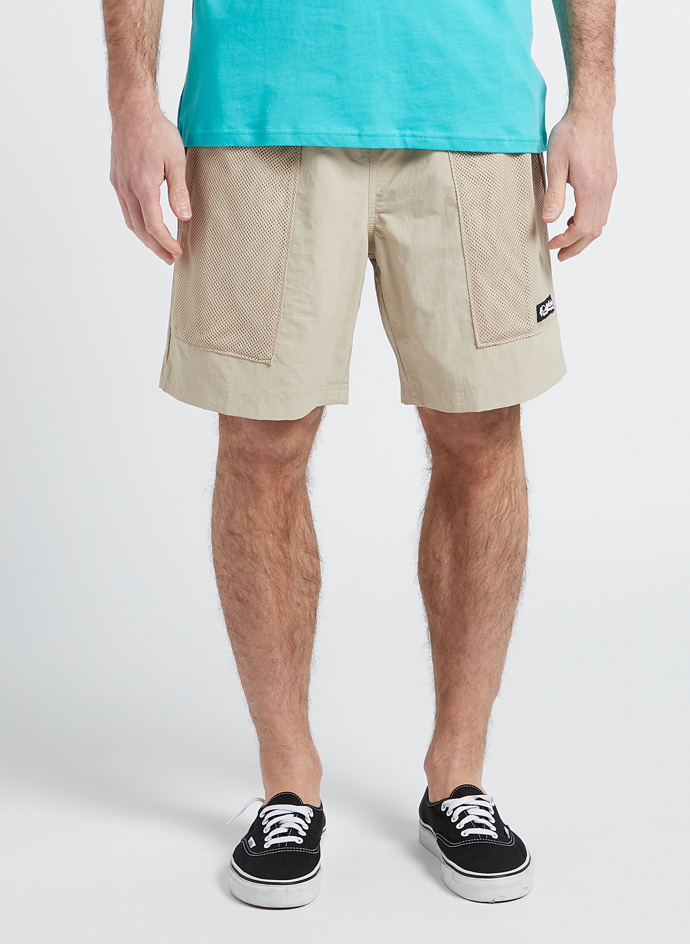 Reversible printed Bermuda shorts COLUMBIA Beige