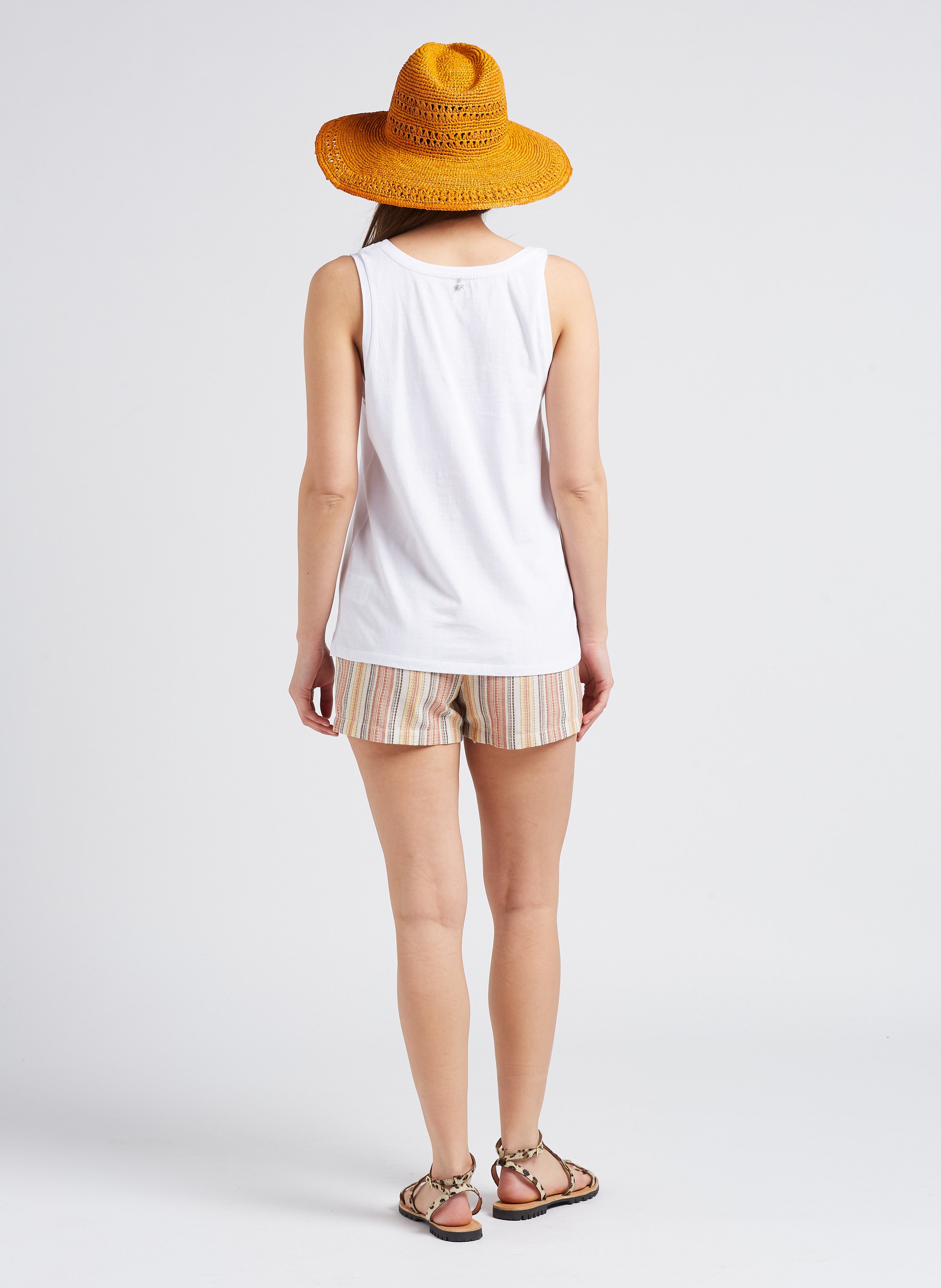 Flat leather sandals LES TROPEZIENNES PAR M.BELARBI Brown