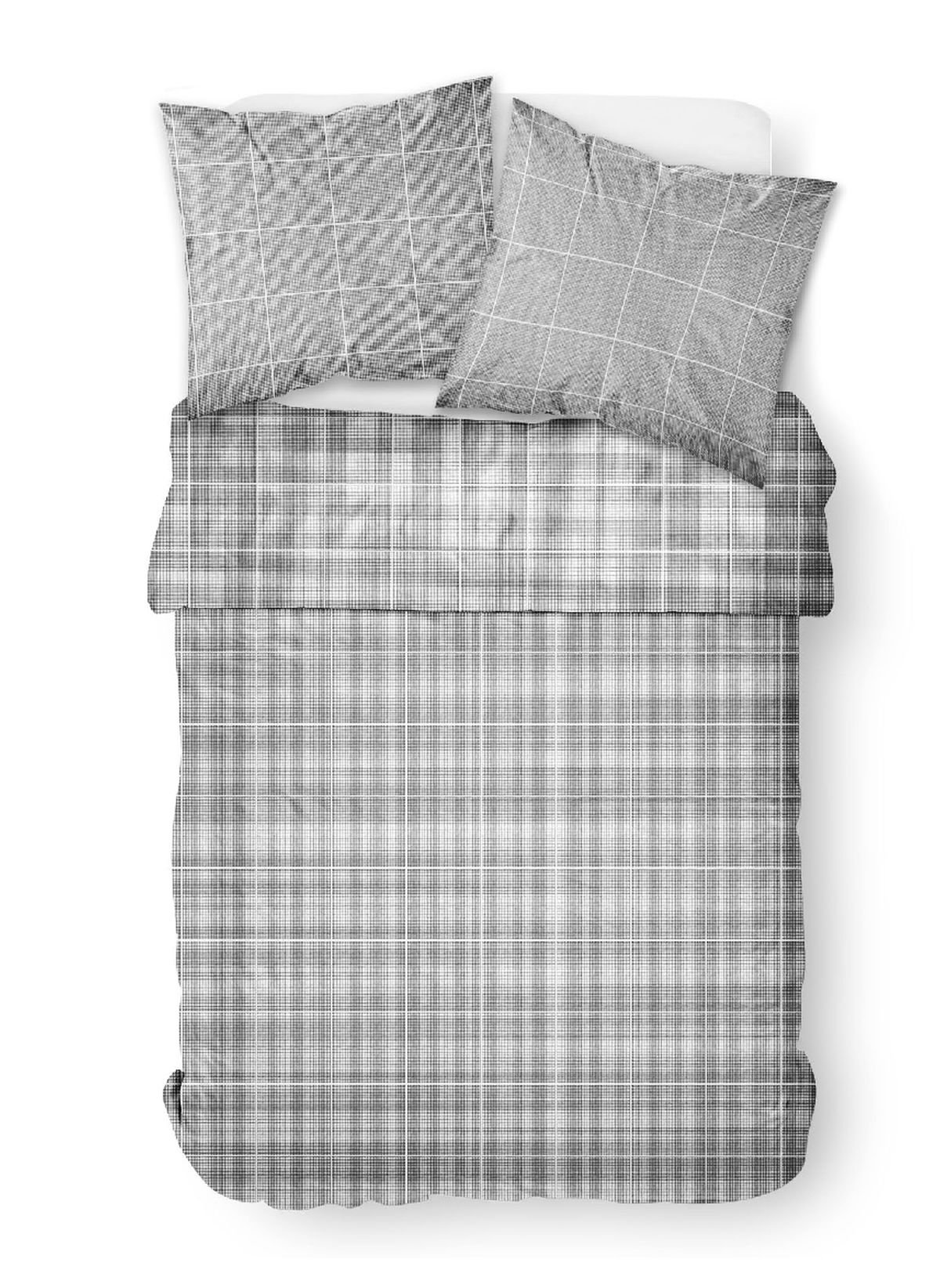 Printed cotton bedding set TODAY LINGE DE MAISON Grey