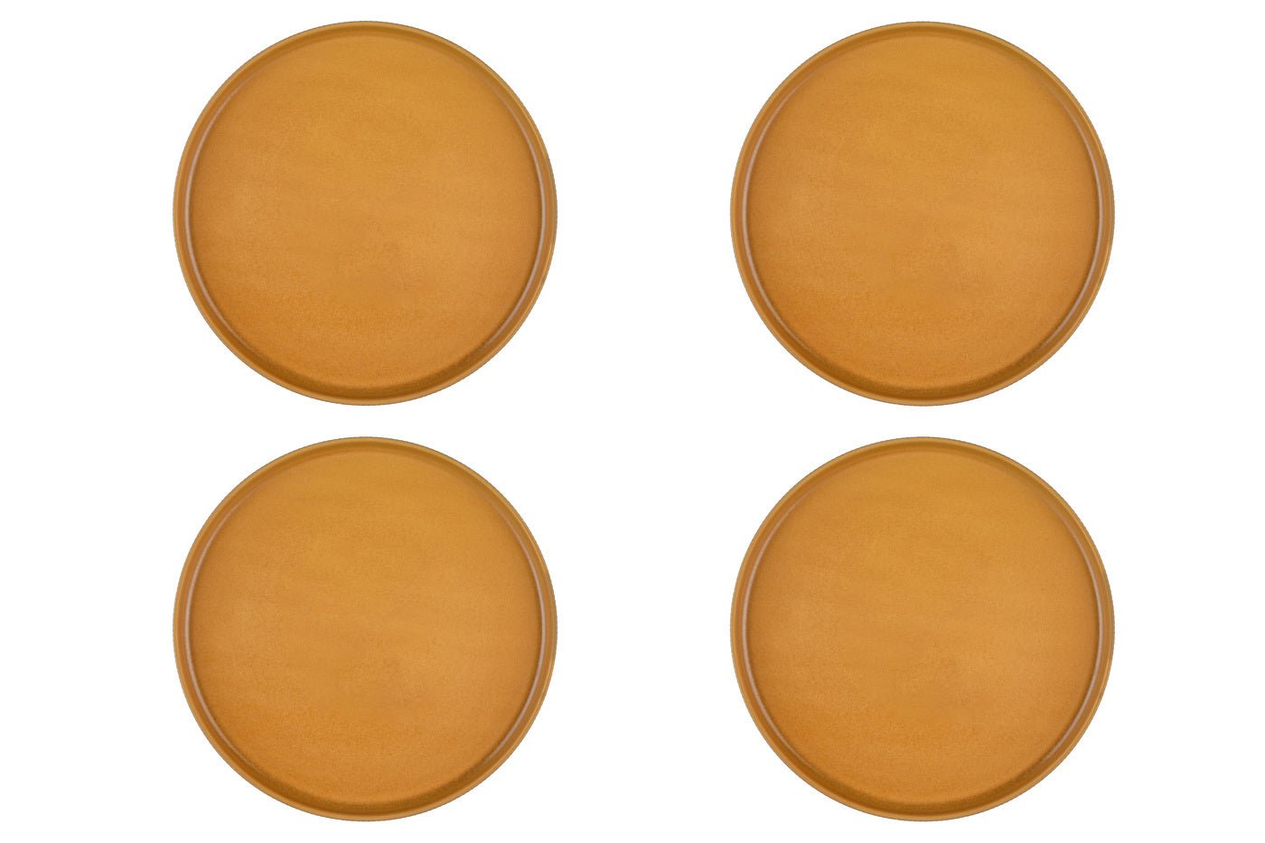 Stoneware Plate Set - 4 pieces BJORN Yellow