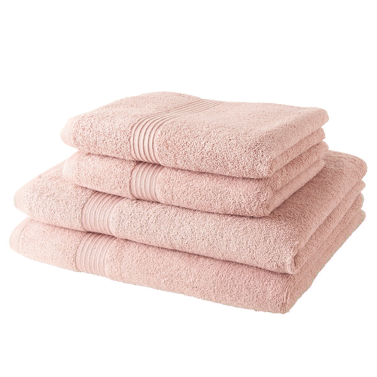 Set of cotton towels and bath sheets TODAY LINGE DE MAISON Pink